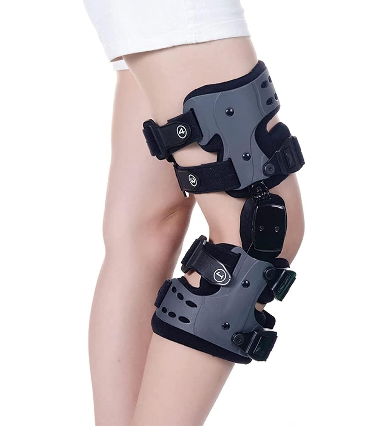 Adjustable Hinged Knee Sleeve for Osteoarthritis Relief | Stabilize & Recover from Joint Pain | Medial & Lateral Support - Buy Online on GoSupps.com