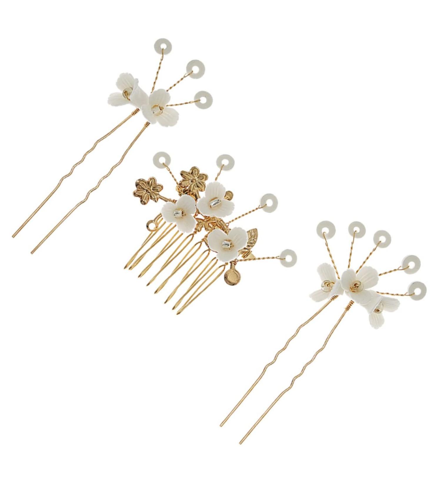 Angoily 1 Set Bridal Hairpin Wedding Hair Accessories Wedding Hair Side Comb Rhinestone Hair Accessories Bridal Hair Accessories Women Hair Comb Rhinestones Women's Alloy Hair up - Buy Online on GoSupps.com