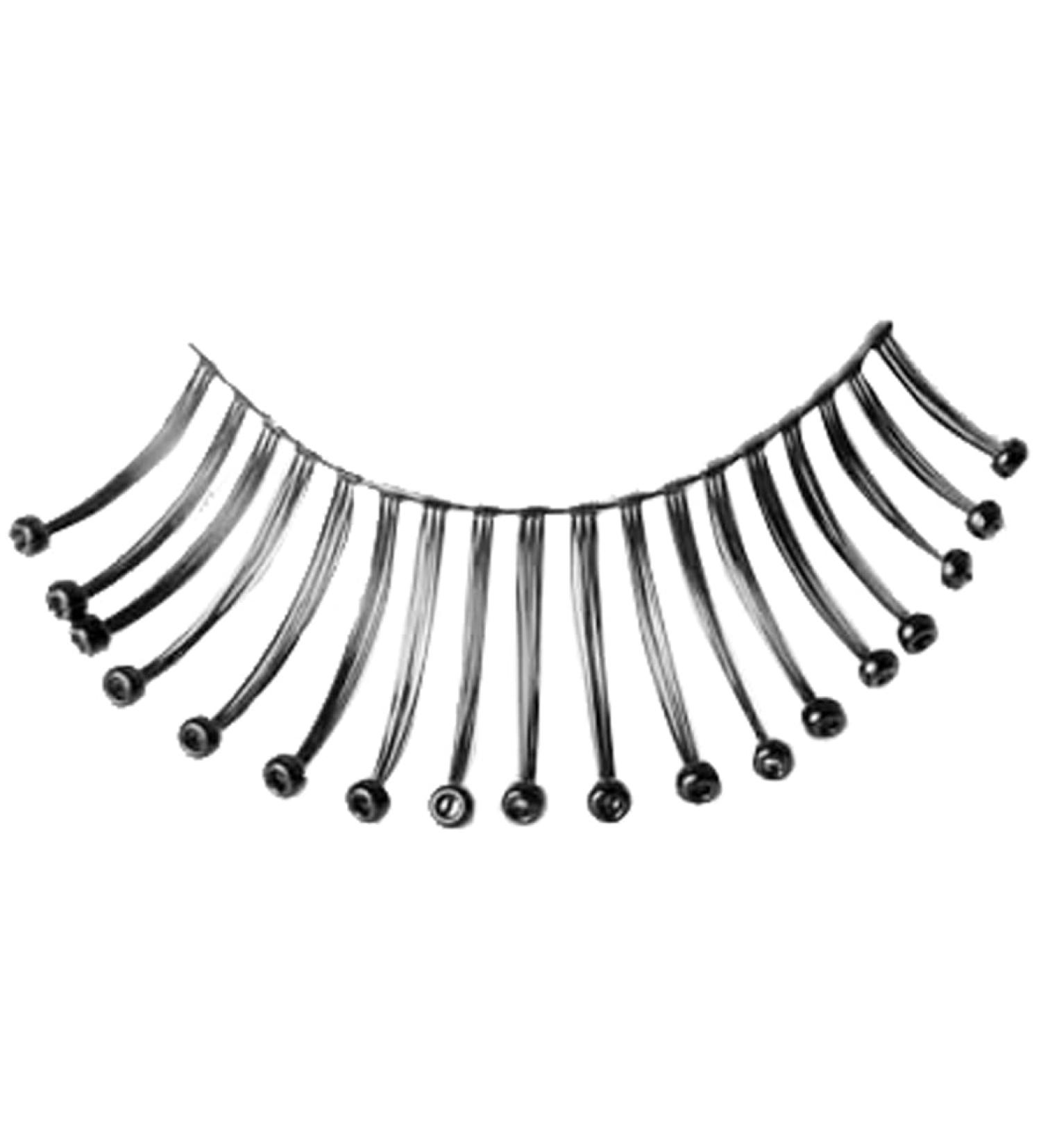 False eyelashes fantasy eyelashes 231 with black pearls