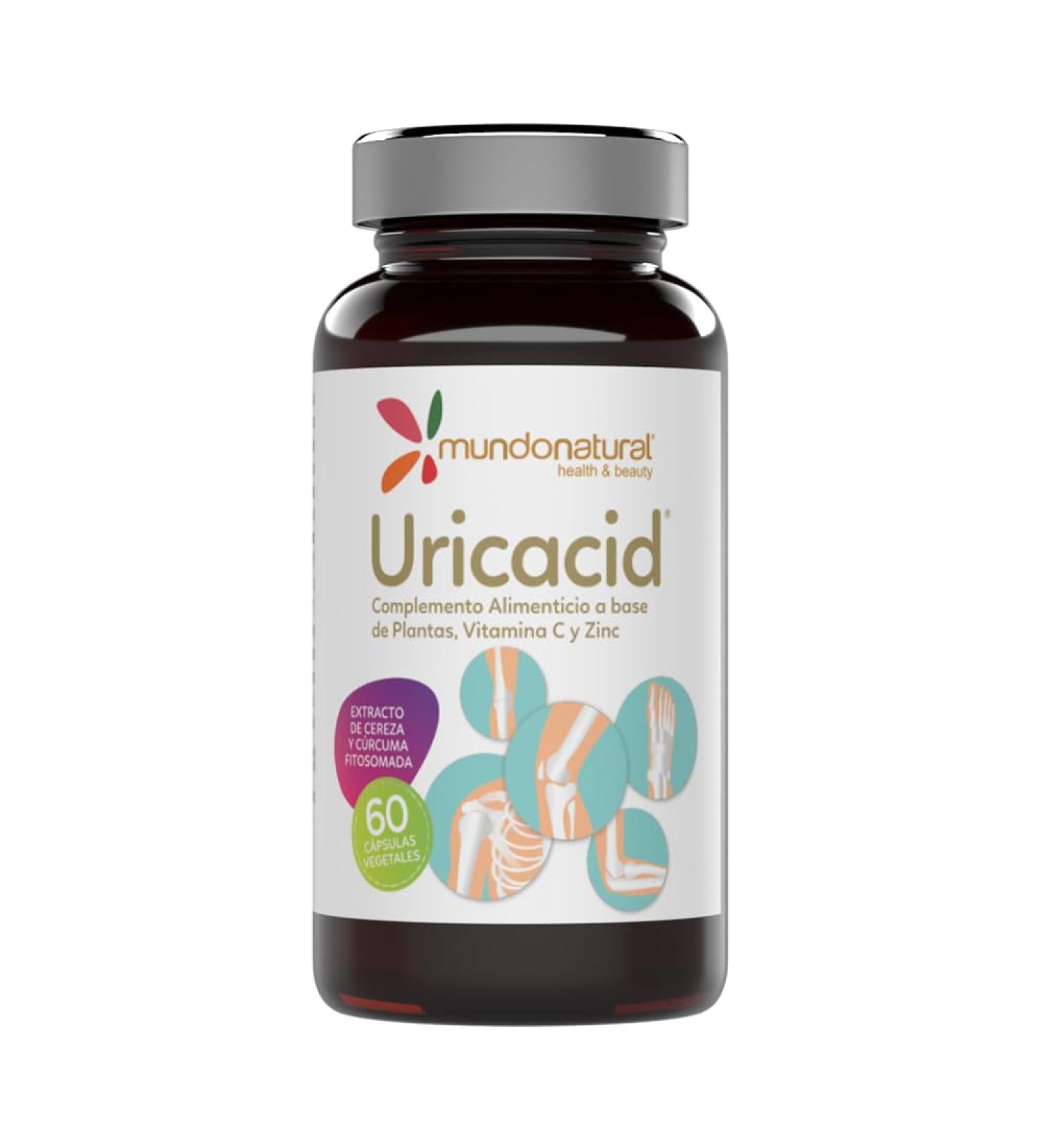 MUNDONATURAL Uricacid support for the urinary system 60 vegetable capsules of 918mg