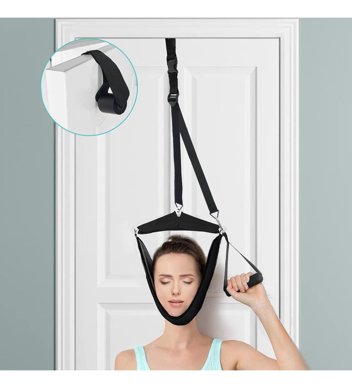Portable Neck Stretcher & Cervical Traction Device for Pain Relief - Home Use Hammock for Physical Therapy & Decompression - Buy Online on GoSupps.com