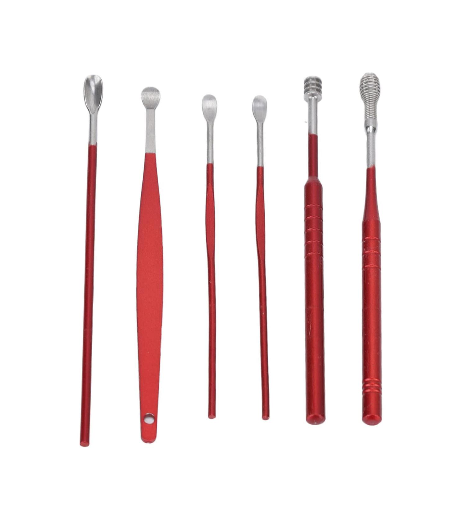 Ear Wax Remover Kit - 6pcs Ear Cleaning Tool Set for Home & Salon Use - Buy Online on GoSupps.com