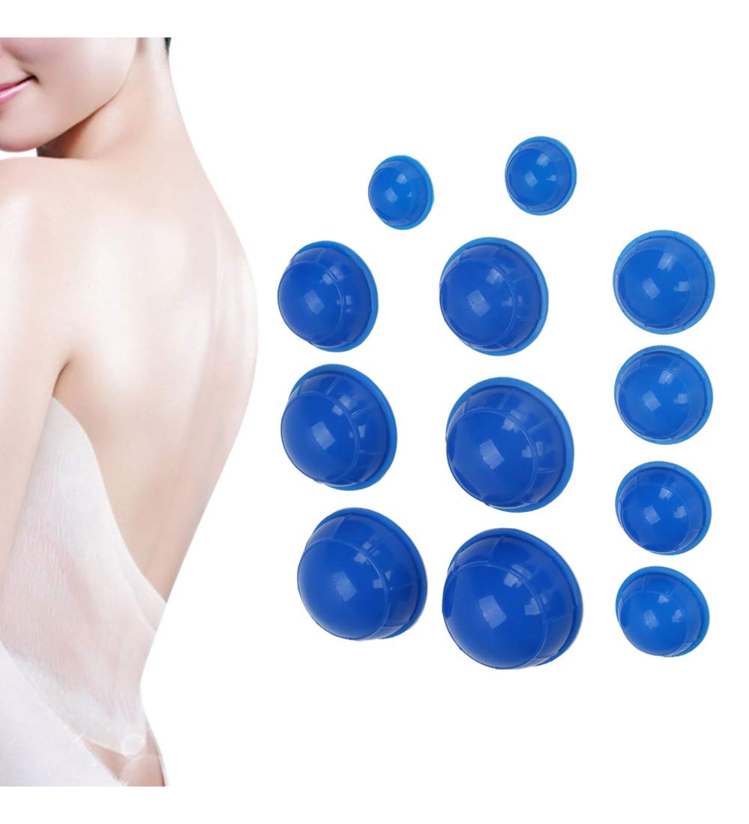 Shop Cupping Therapy Set - Blue Silicone Cups for Muscle Pain Relief | Massage & Health Care Solutions - Buy Online on GoSupps.com