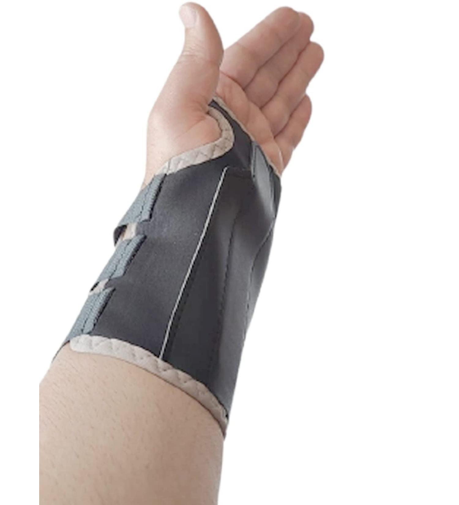 Hand Wrist Support Brace Splint for Carpal Tunnel Arthritis Stabilizer - Black-Grey (L-XL Left) - Buy Online on GoSupps.com