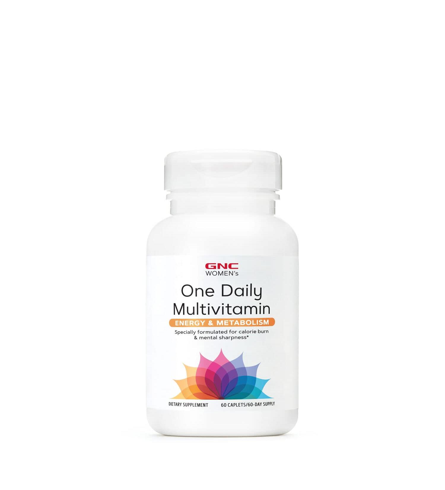 GNC Women's One Daily Multivitamin for Increased Energy, Focus & Metabolism - 60 Caplets - Buy Online on GoSupps.com