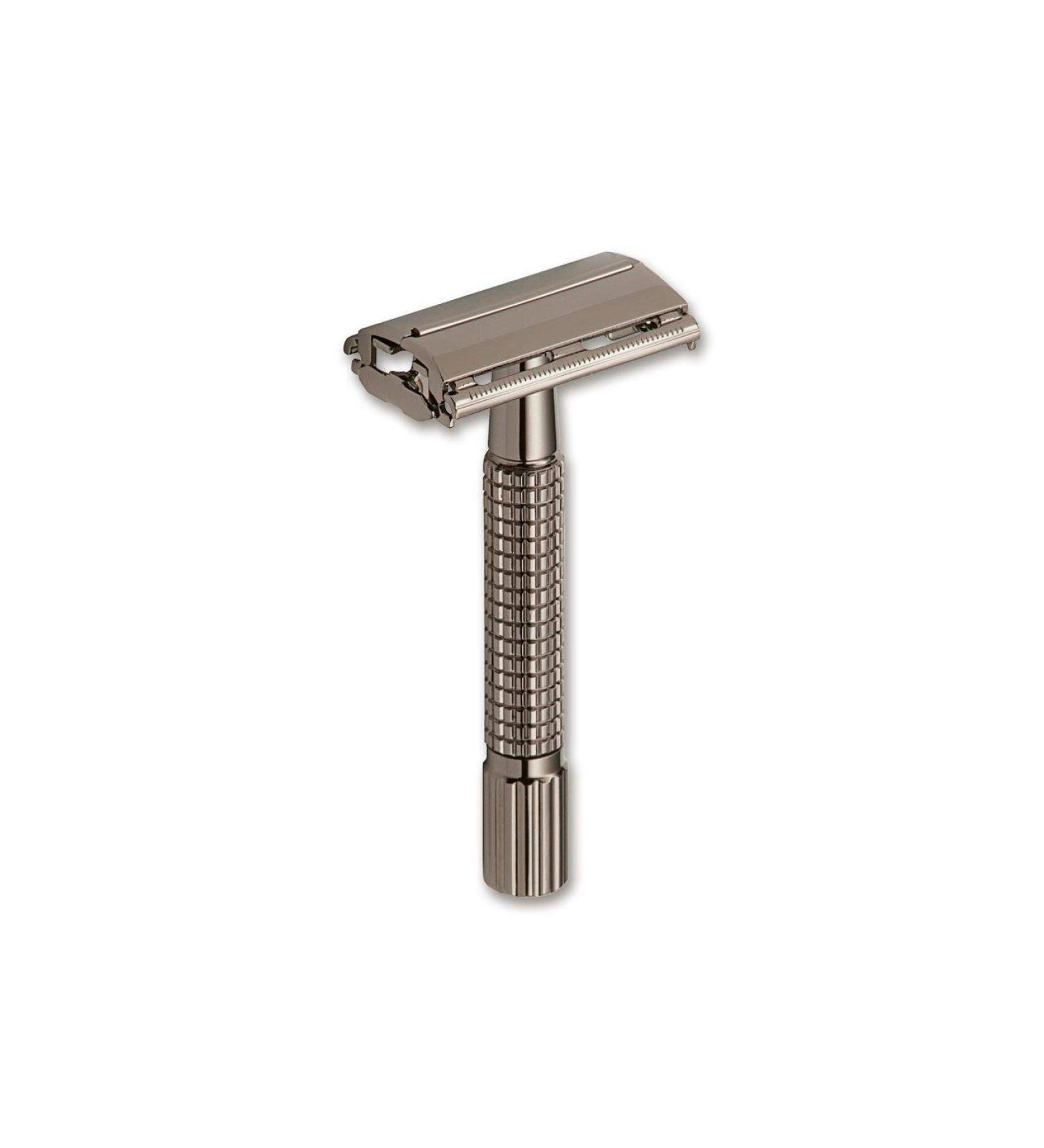 B ker Plus Manufaktur Solingen Safety Razor Butterfly Gunmetal Grey Grey 6 g