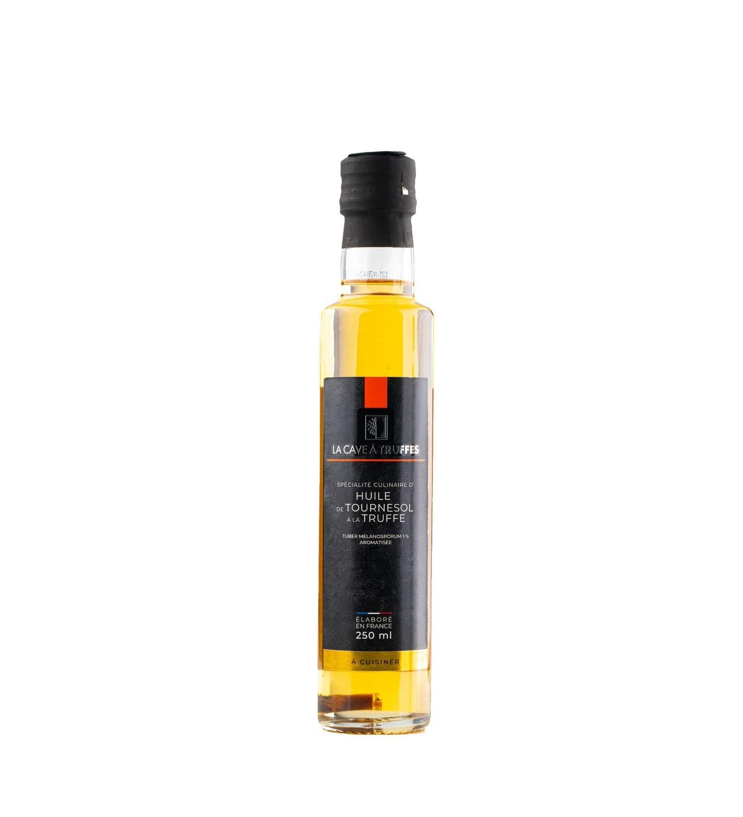 Specialty sunflower oil with black truffle 1% - 250ml bottle - Buy Online on GoSupps.com