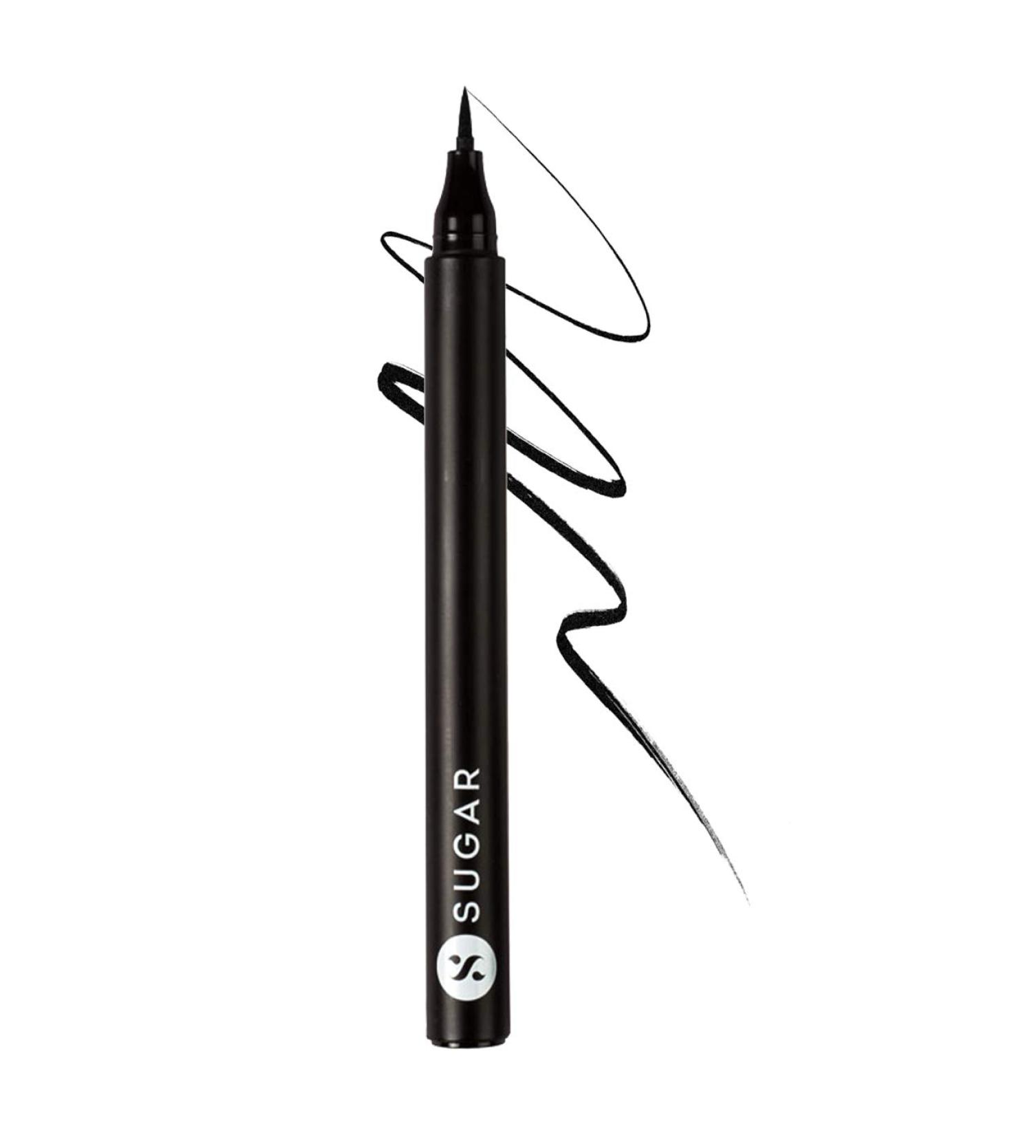 Sugar Cosmetics Wingman Waterproof Microliner in I'll Be Black - Precision Tip, Jet-Black Formula, Smudgeproof - Buy Online on GoSupps.com