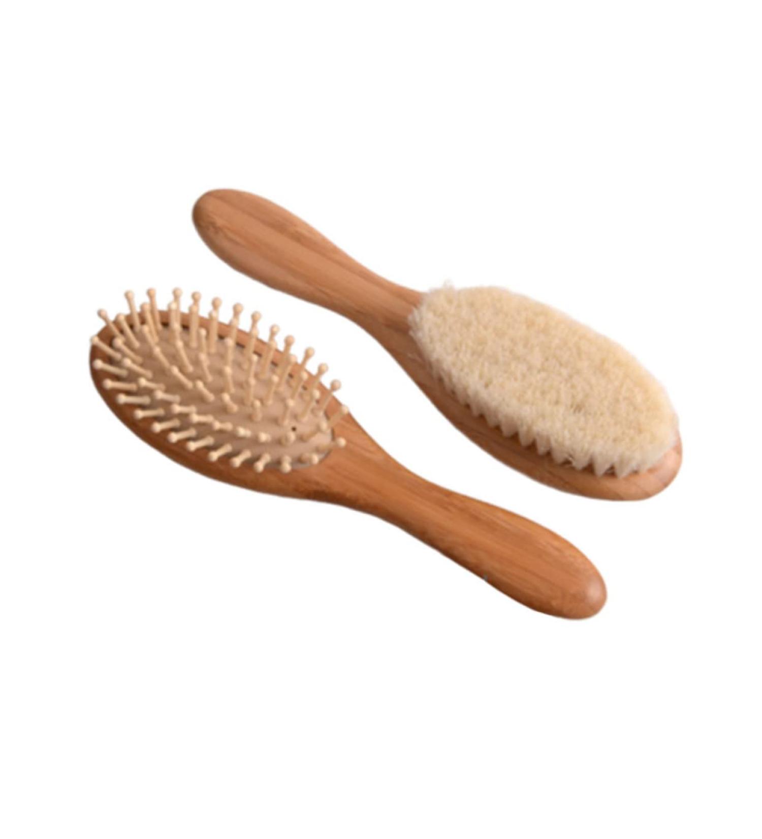 FOMIYES 1 Set Scalp Shampoo Baby Tool Bath Set - Natural Wooden Hair Comb and Brush for Baby Massage and Gentle Hair Care - Buy Online on GoSupps.com