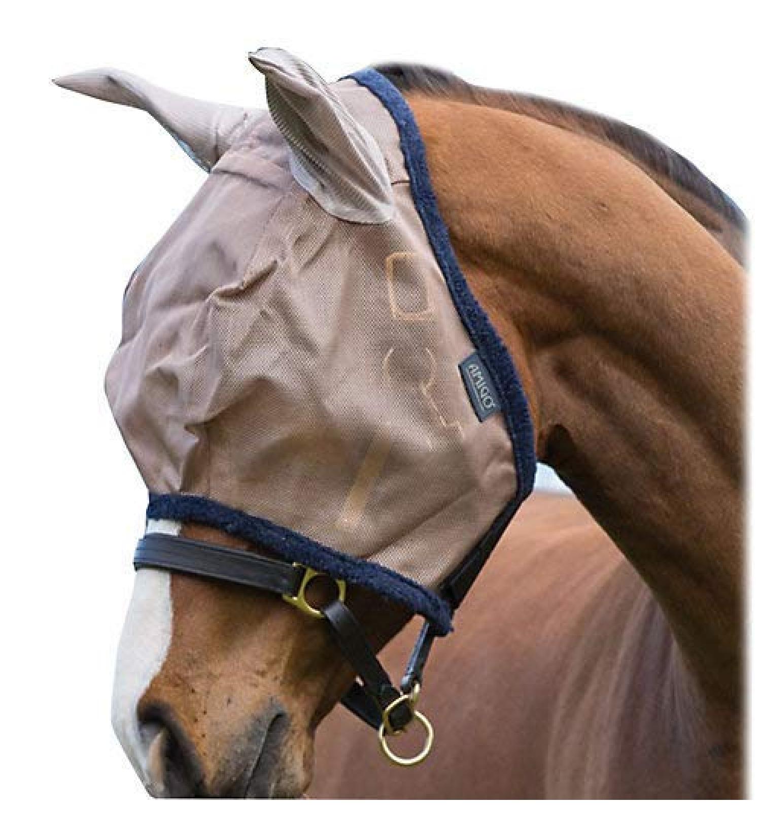 Horseware Amigo Flymask fly mask bronze-navy Small Pony
