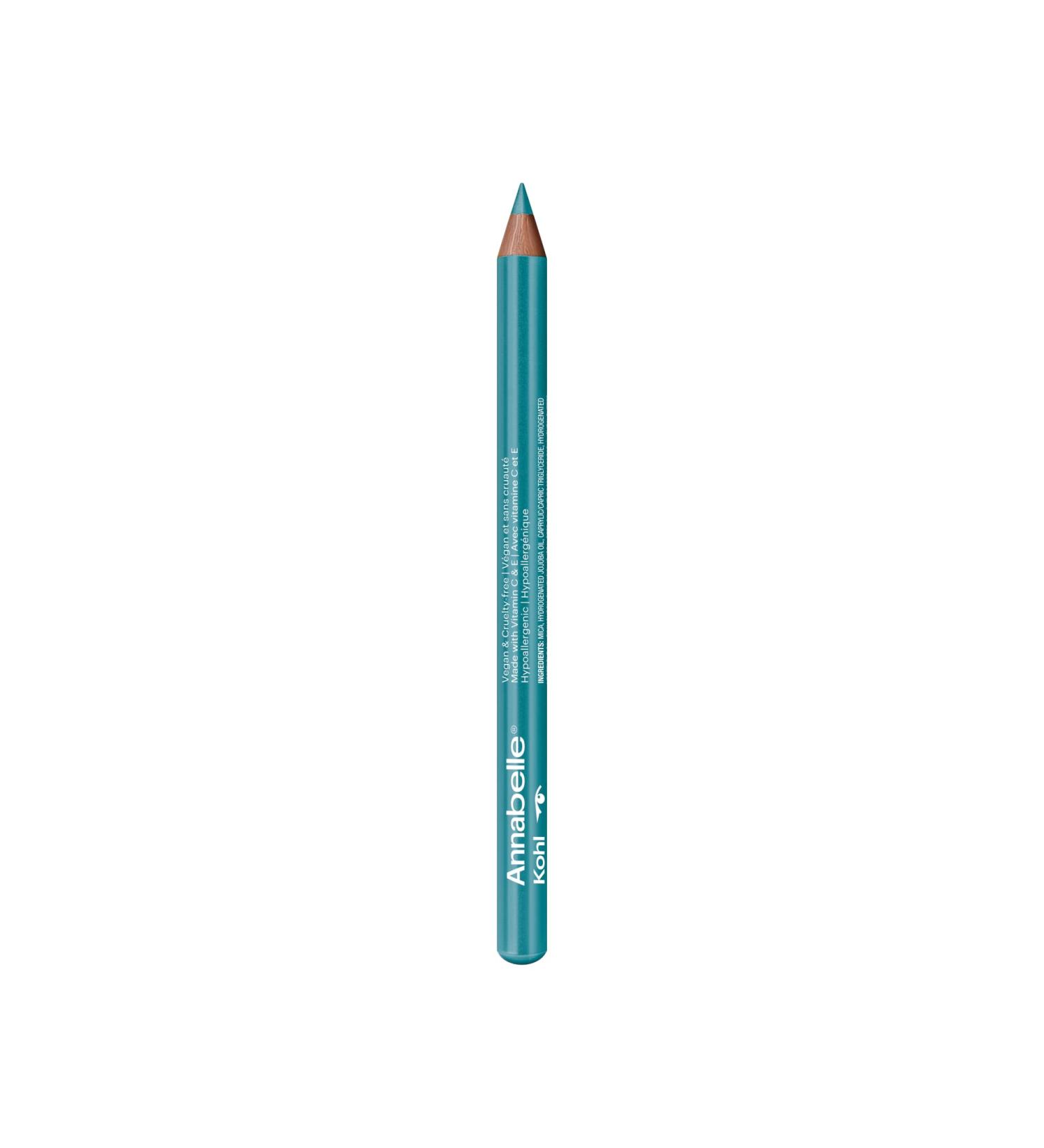 Annabelle Vegan Kohl Eyeliner Metallic Finish 200 Frosty Turquoise Intense Colour Payoff Long-Lasting Cruelty-Free Paraben-Free Silicone-Free Fragrance-Free Hypoallergenic 1.14 g Metallic 200 Frosty Turquoise - Buy Online on GoSupps.com