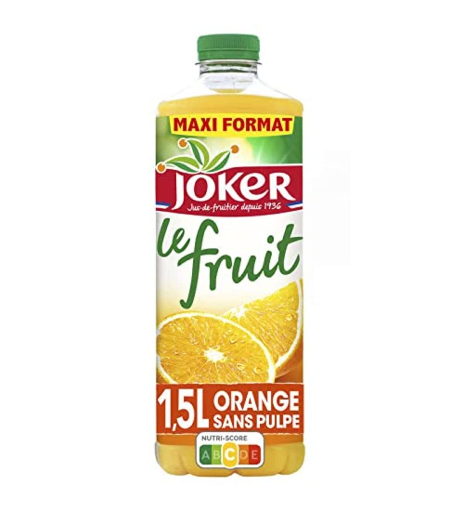 Joker Orange Juice Without Pulp - 1.5L Bottle
