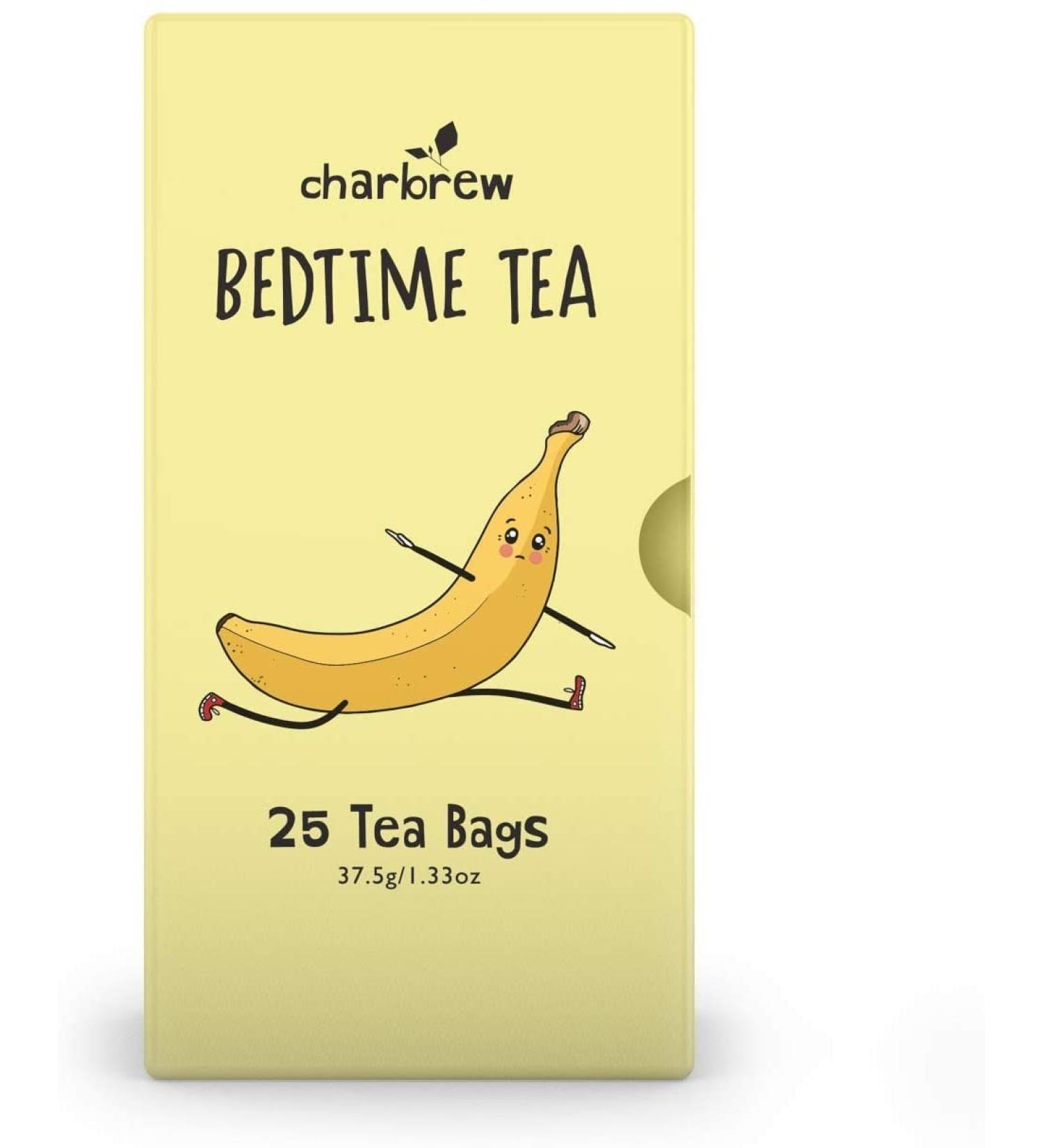 Charbrew Decaffeinated Tea - 4 Boxes of 25 Decaf Teabags Each (150g/5.3oz) 100 Day Supply Bedtime Tea - Naturally Decaff Caffeine Free Healthy Tea for Silent Sleepiness