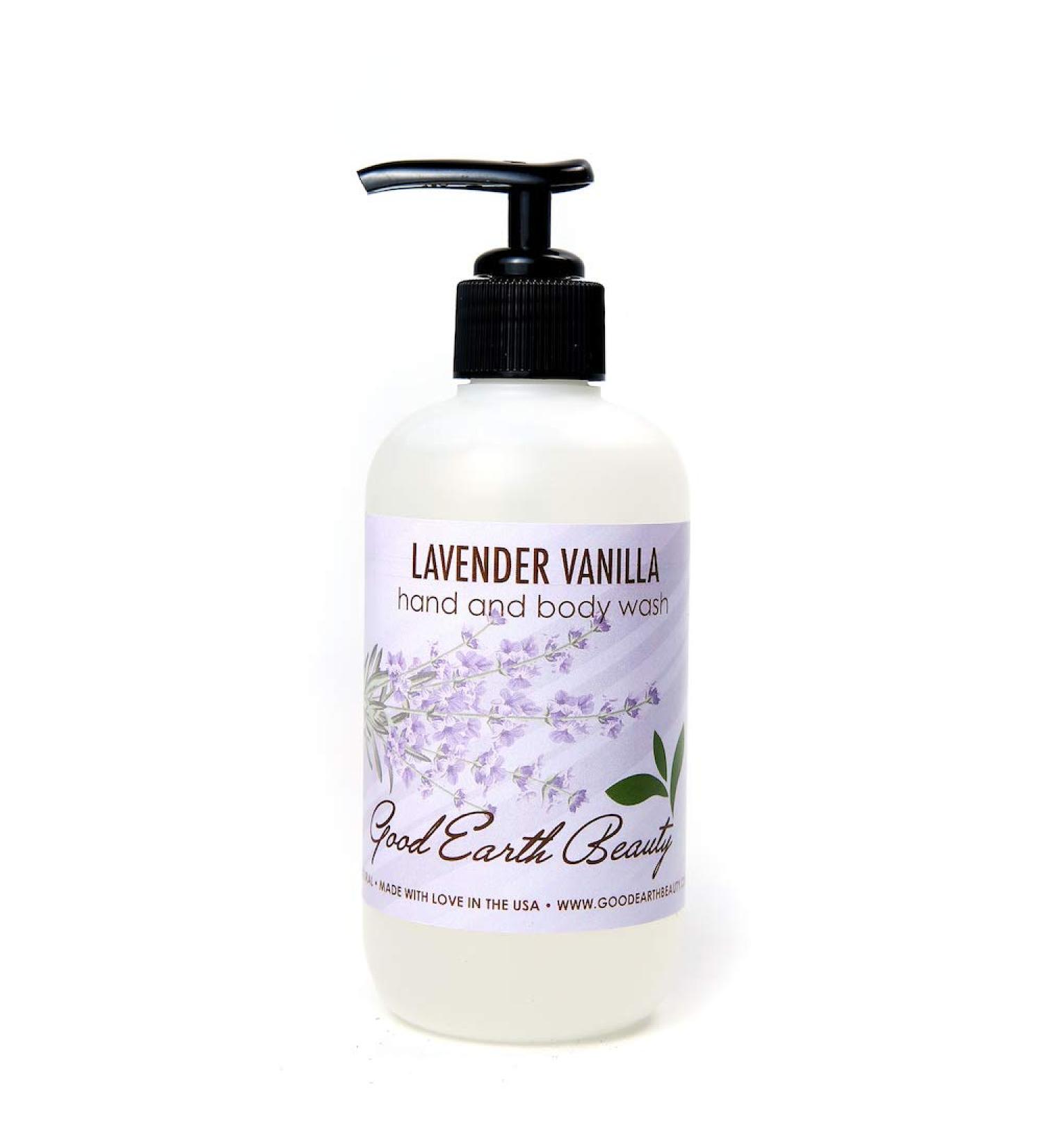 Good Earth Beauty Natural Body Wash - Lavender Vanilla - 8 Ounce Pump