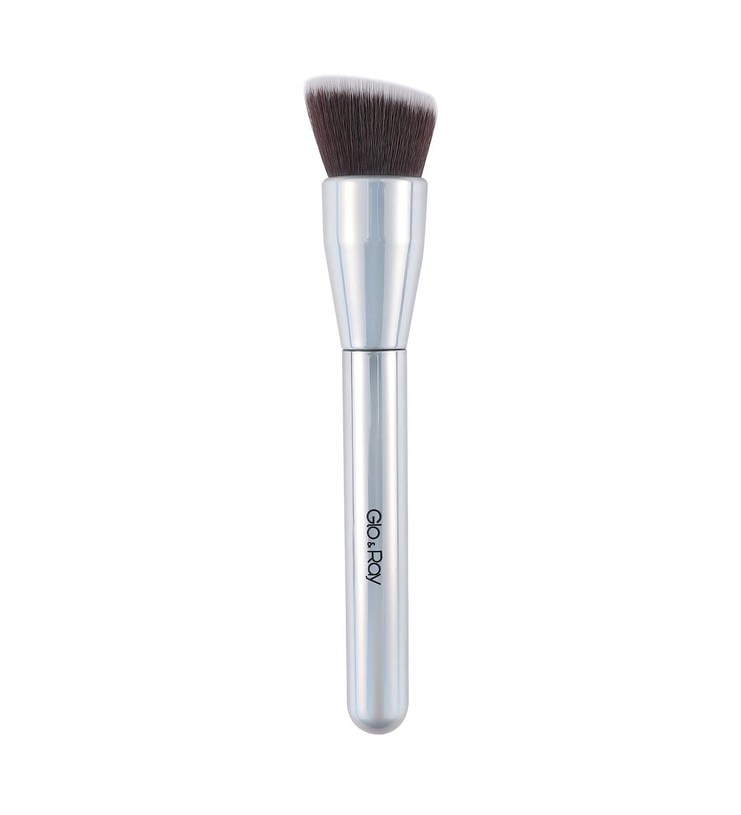 Premium Angled Flat Top Kabuki Foundation Brush for Liquid Cream Powder Makeup - G01A - Buy Online on GoSupps.com