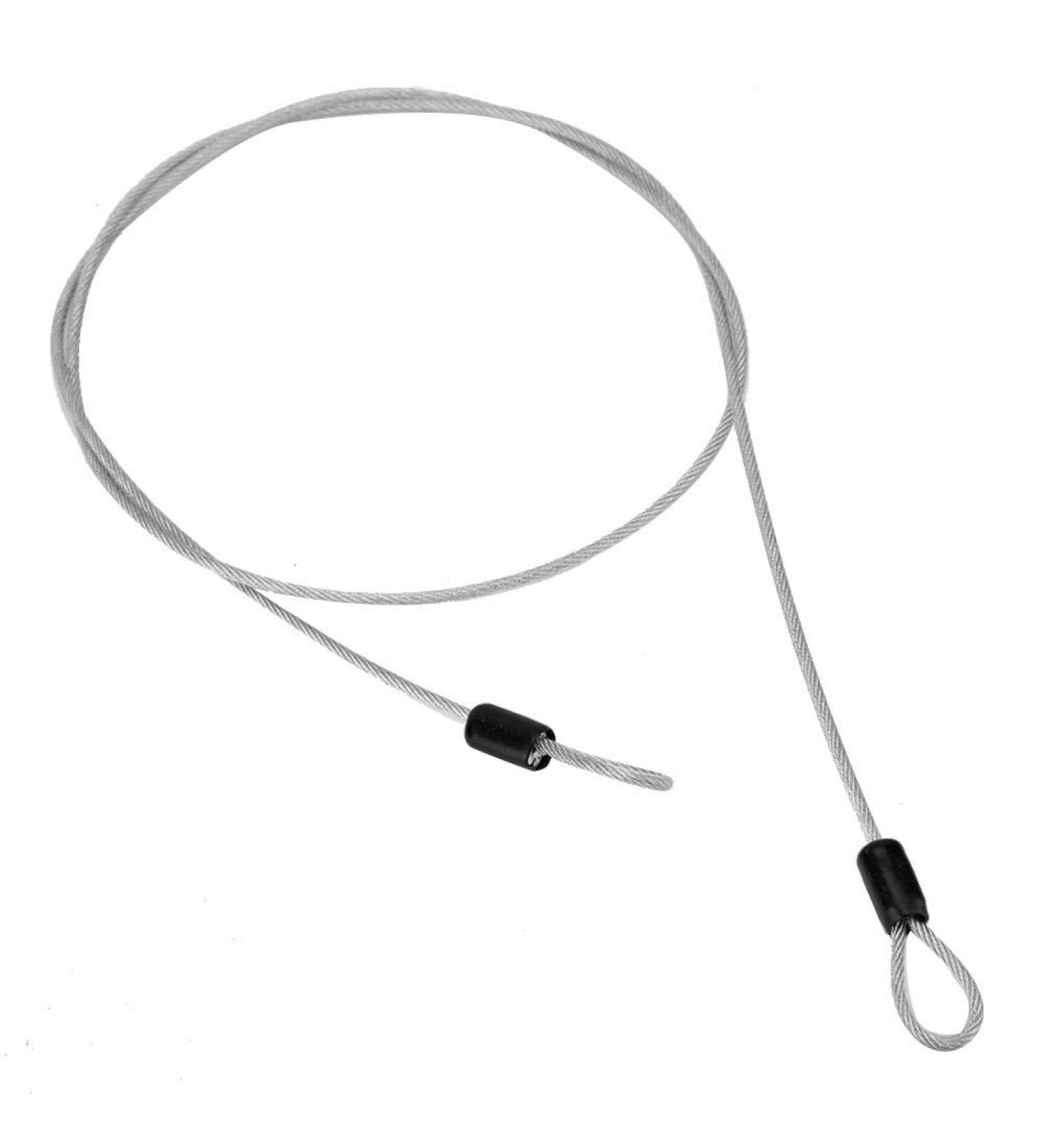 Security Steel Cable  Double Looped Stainless Steel Security Lock Cable for   Loop Cable Scooter Lock(Silver ) - Buy Online on GoSupps.com