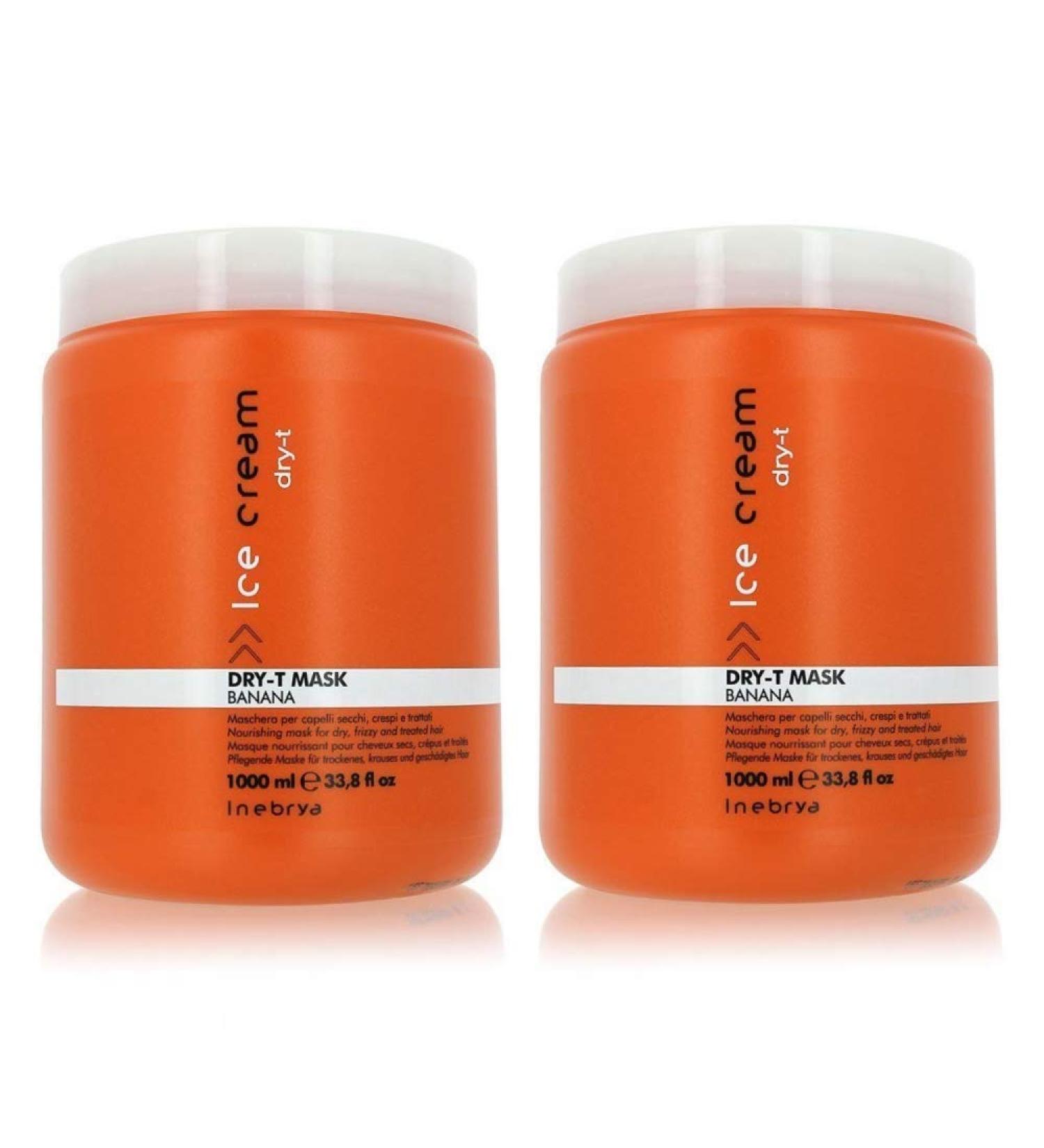 INEBRYA DRY-T Hair Mask 1000 ml (2 pieces)