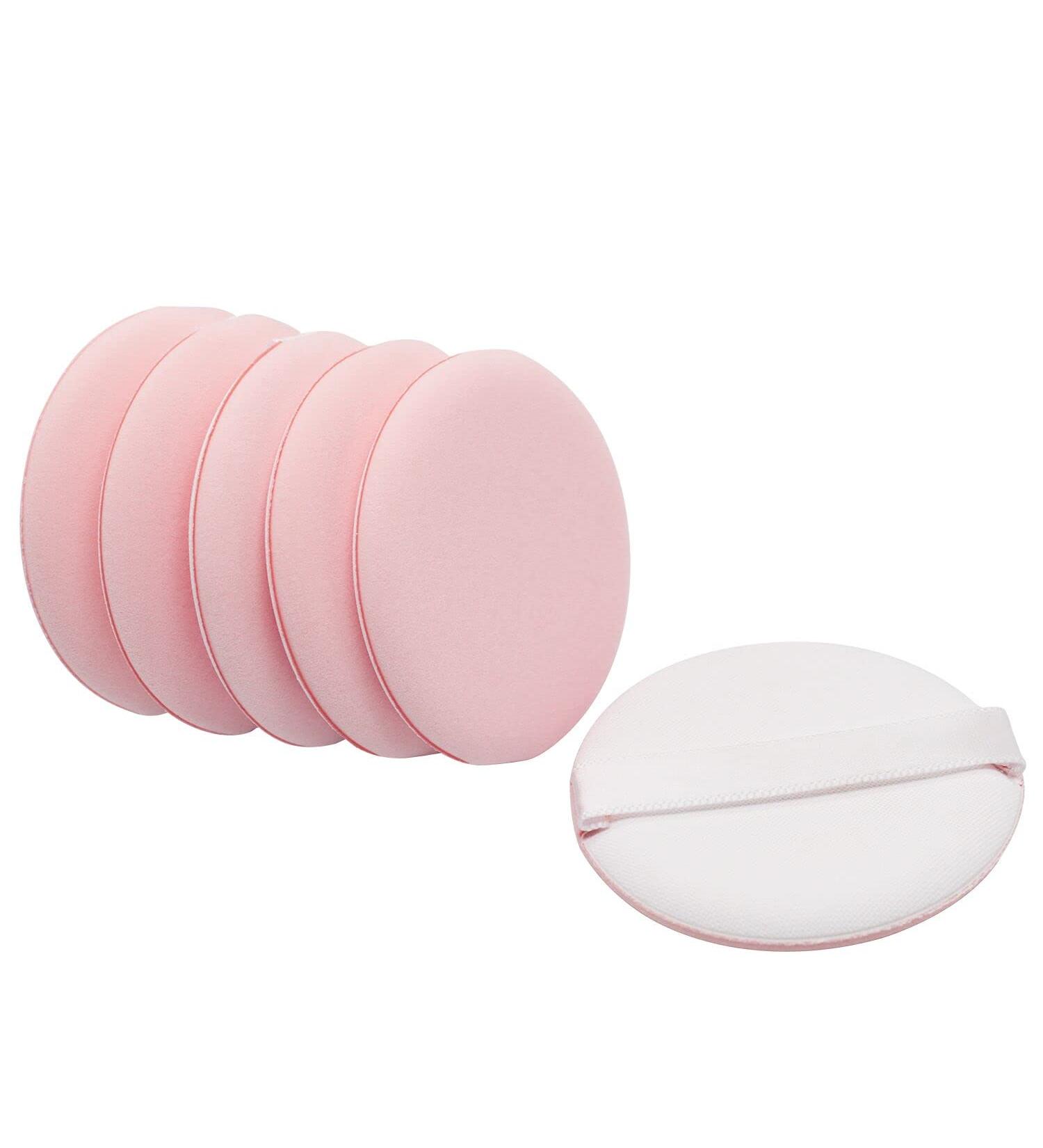 Buy 6 Pieces Pink Powder Puff for Makeup | Suitable for Wet & Dry Foundation - International Shipping Available - Buy Online on GoSupps.com