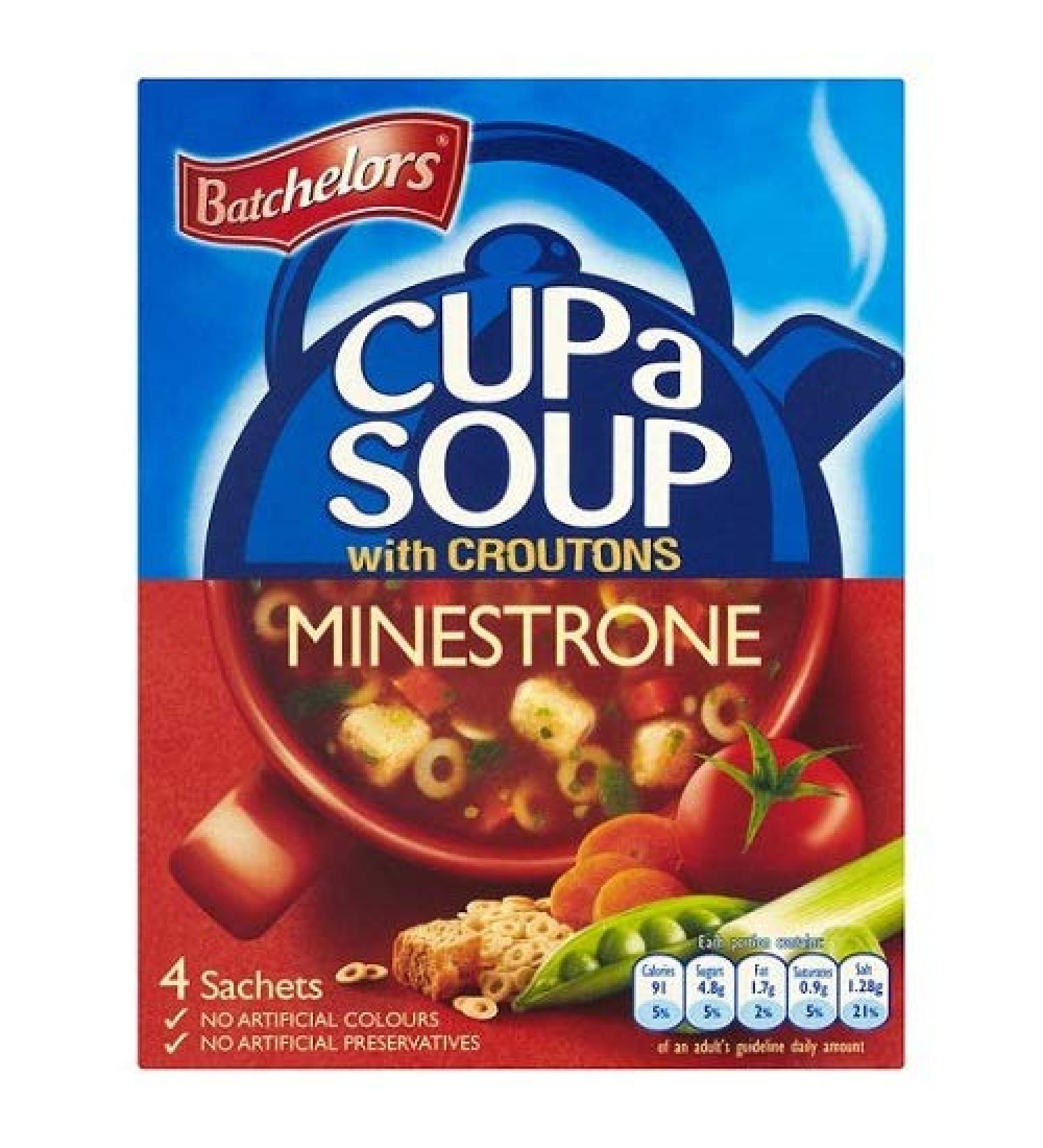 Batchelors Batchelors Minestrone Soup Cup with Croutons 94g (Pack of 3)
