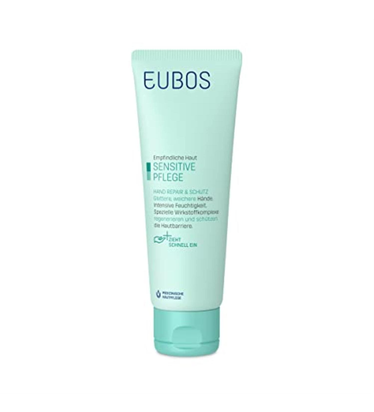 Eubos Hand Repair & Protection Cream 75ml - Best Hand Cream for Dry Cracked Hands with 4-Fold Effect - International Shipping Available - Buy Online on GoSupps.com