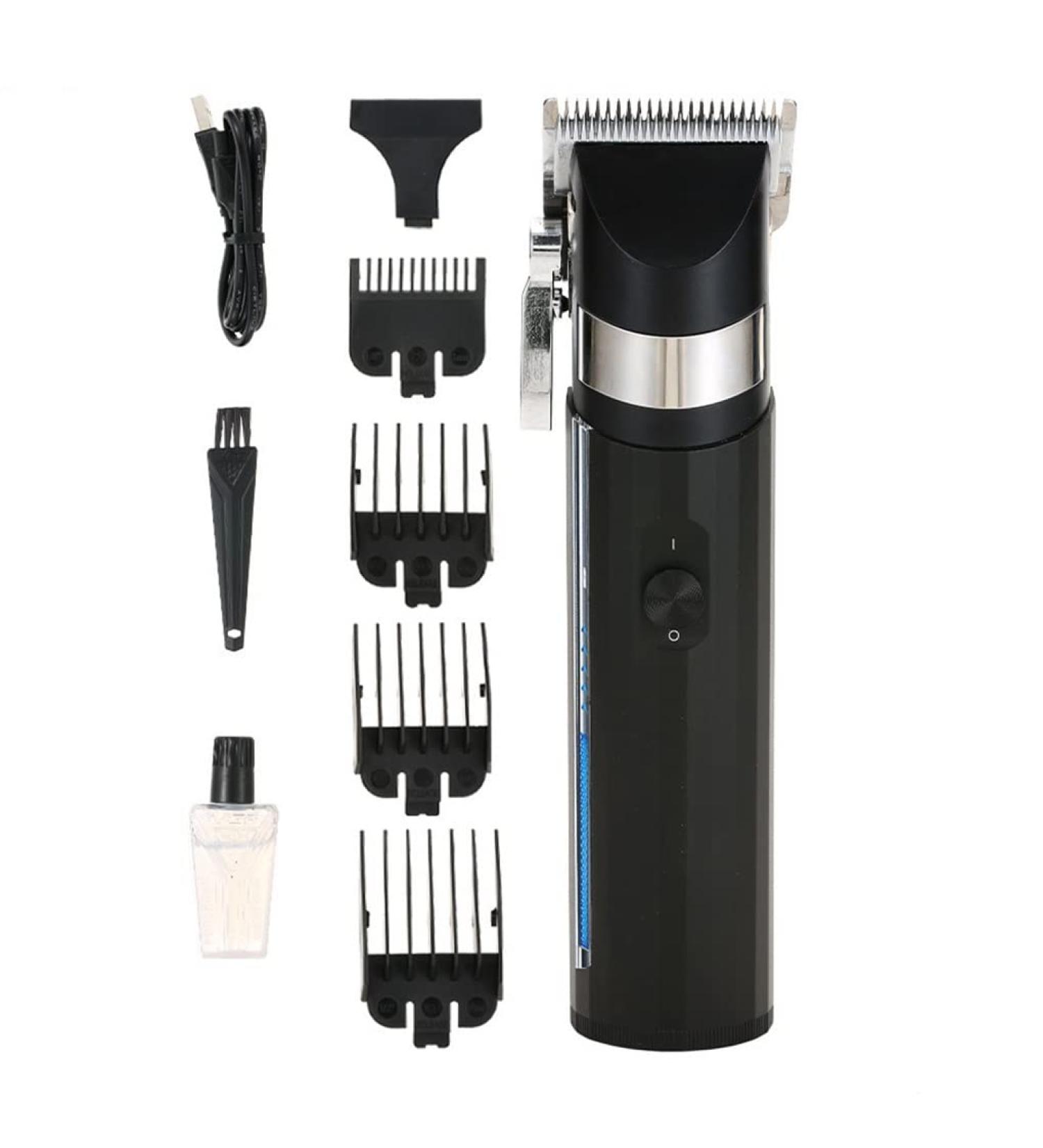 Professional Men's Hair Clippers - High-Power Electric Hair Clipper for Salon - Black Gradient Fader - International Shipping Available - Buy Online on GoSupps.com