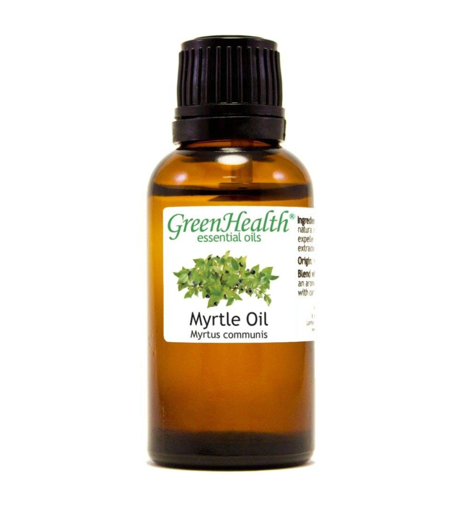 Myrtle Essential Oil (Morocco) 1 fl oz (30 ml) Glass Bottle 100% Pure Essential Oil - GreenHealth - Buy Online on GoSupps.com