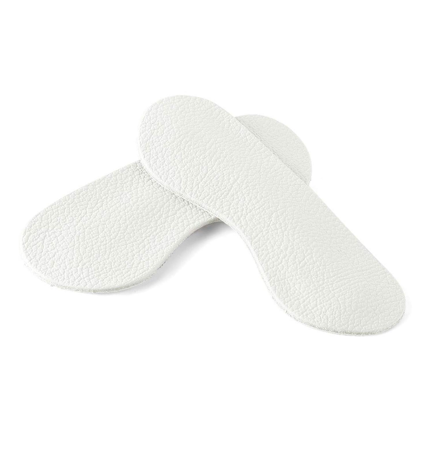 uxcell Women Self-Adhesive Leather Heel Pad Insoles - White 6 Pairs for Comfort and Support - Buy Online on GoSupps.com
