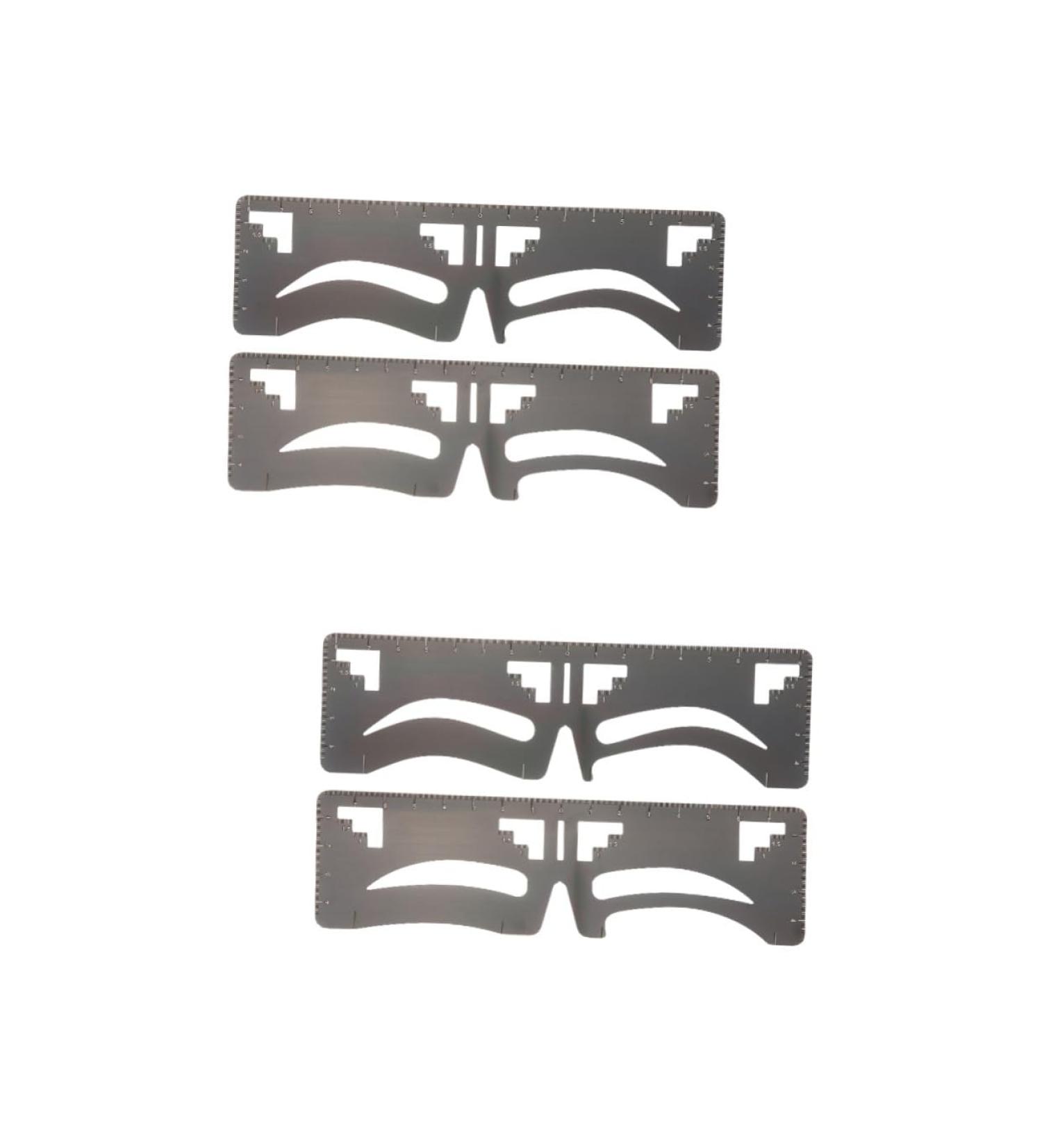 FOMIYES 4 Pcs Eyebrow Ruler Makeup Tools Makeup Supplies Molds Ink Stamps Eyebrow Guide Ruler Shaper Balance - Buy Online on GoSupps.com