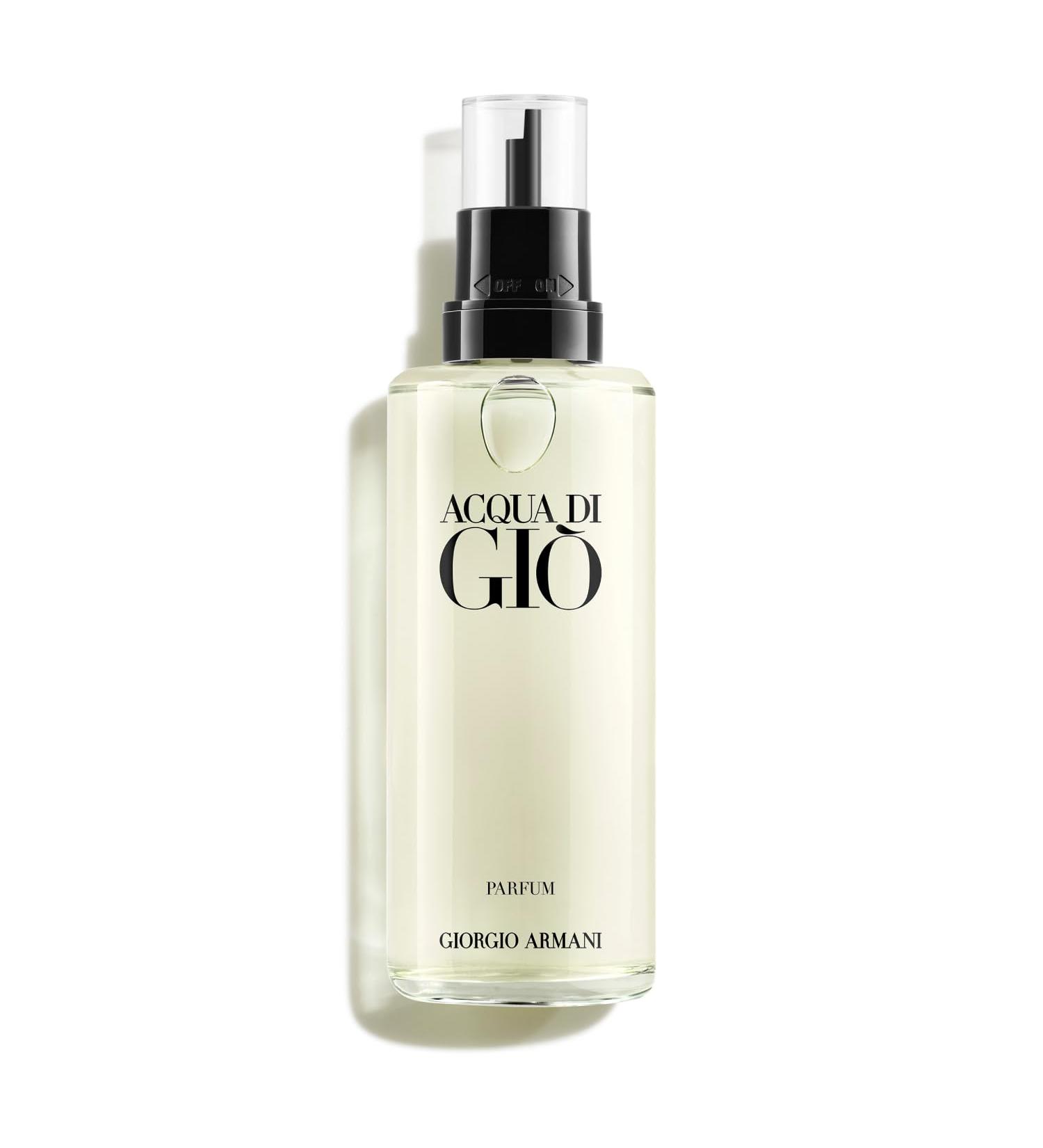 Armani Beauty - Acqua di Gi - Parfum - Cologne for Men - Fresh & Woody Men s Fragrance - Bergamot Ginger Marine Geranium Rosemary Clary Sage Patchouli Incense Notes REFILL - 5.0 Fl Oz - Buy Online on GoSupps.com