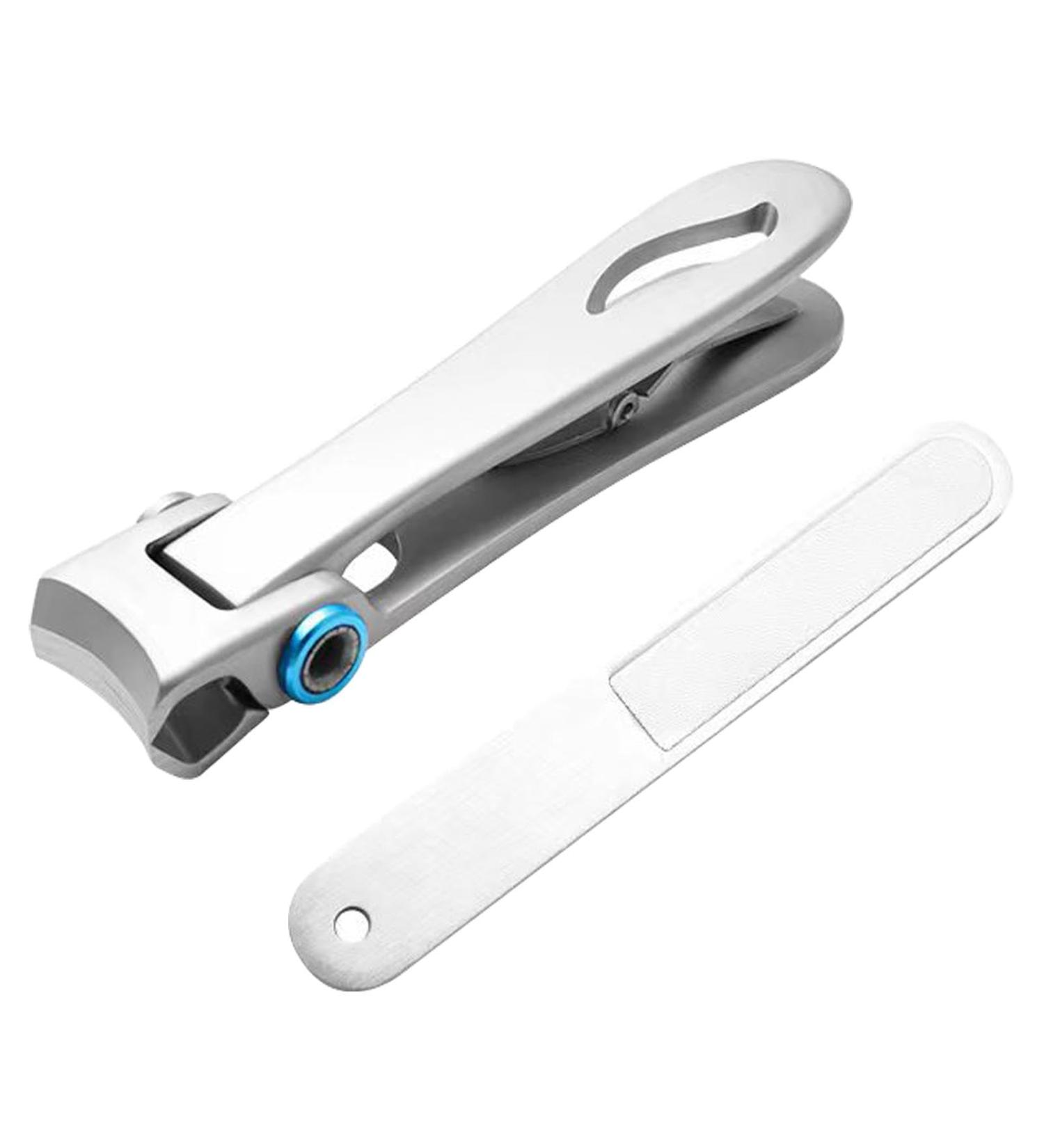 Nail Clippers Set - Fingernail Cutters Effortless Professional Stainless Steel Nail Cutter With Nail File Precision Grooming For Stunning Nails Silver - Buy Online on GoSupps.com
