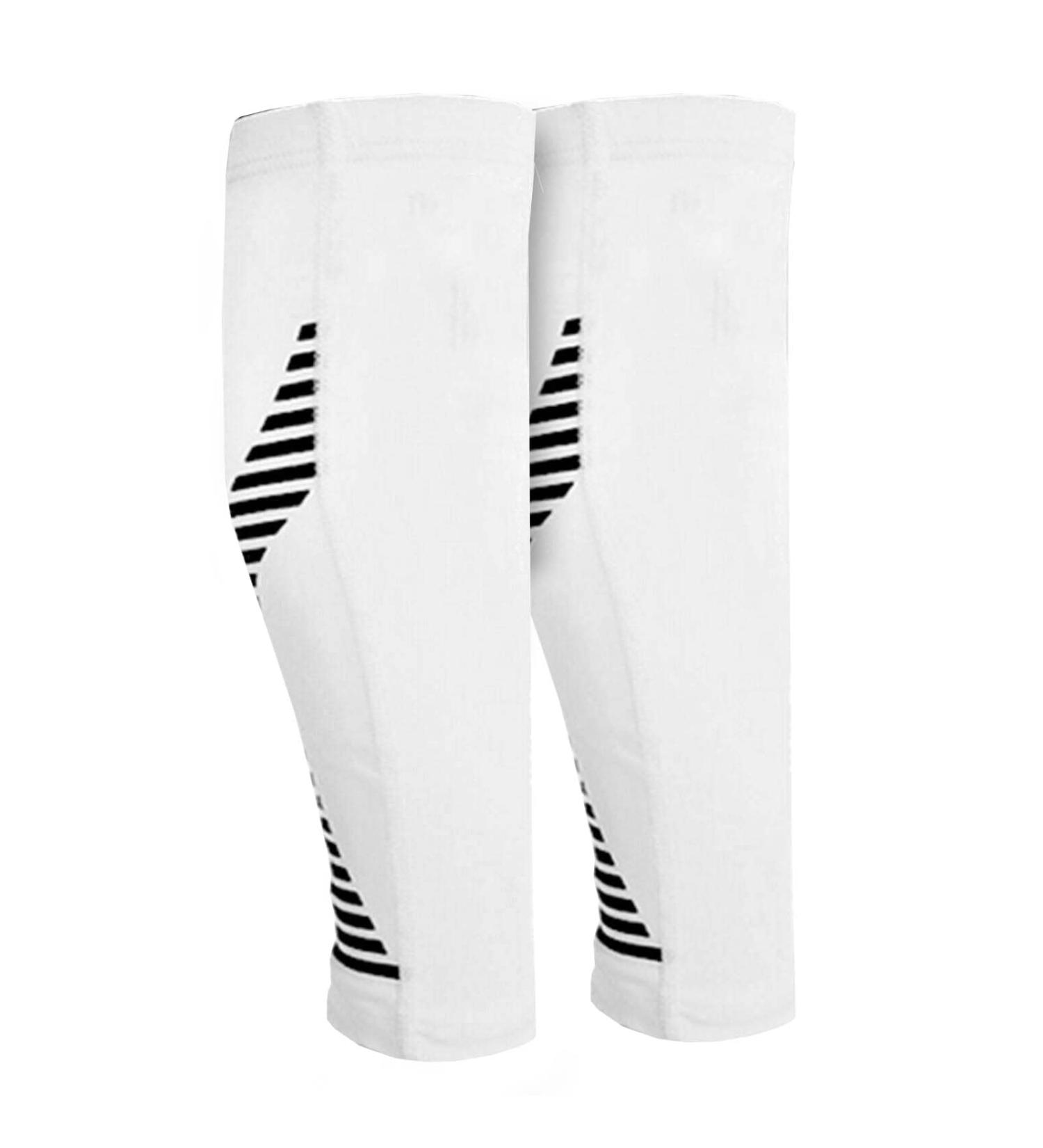 Gemx Calf Compression Sleeve - Footless Shin Splint Support for Men & Women - XL White - Buy Online on GoSupps.com