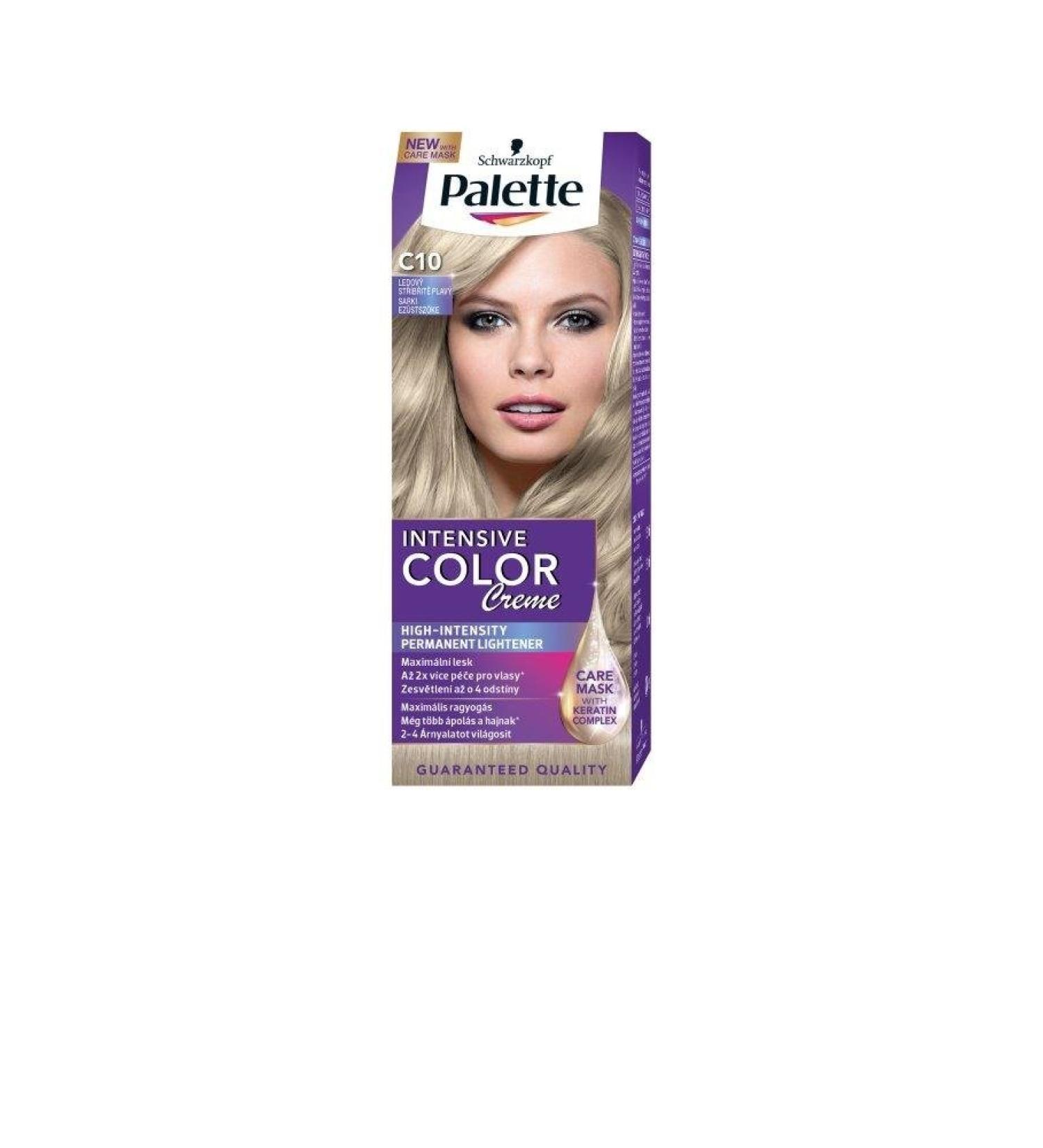 PALETTE_Intensive Color Creme Hair Colorant color cream for hair C10 Frosty Silver Blond