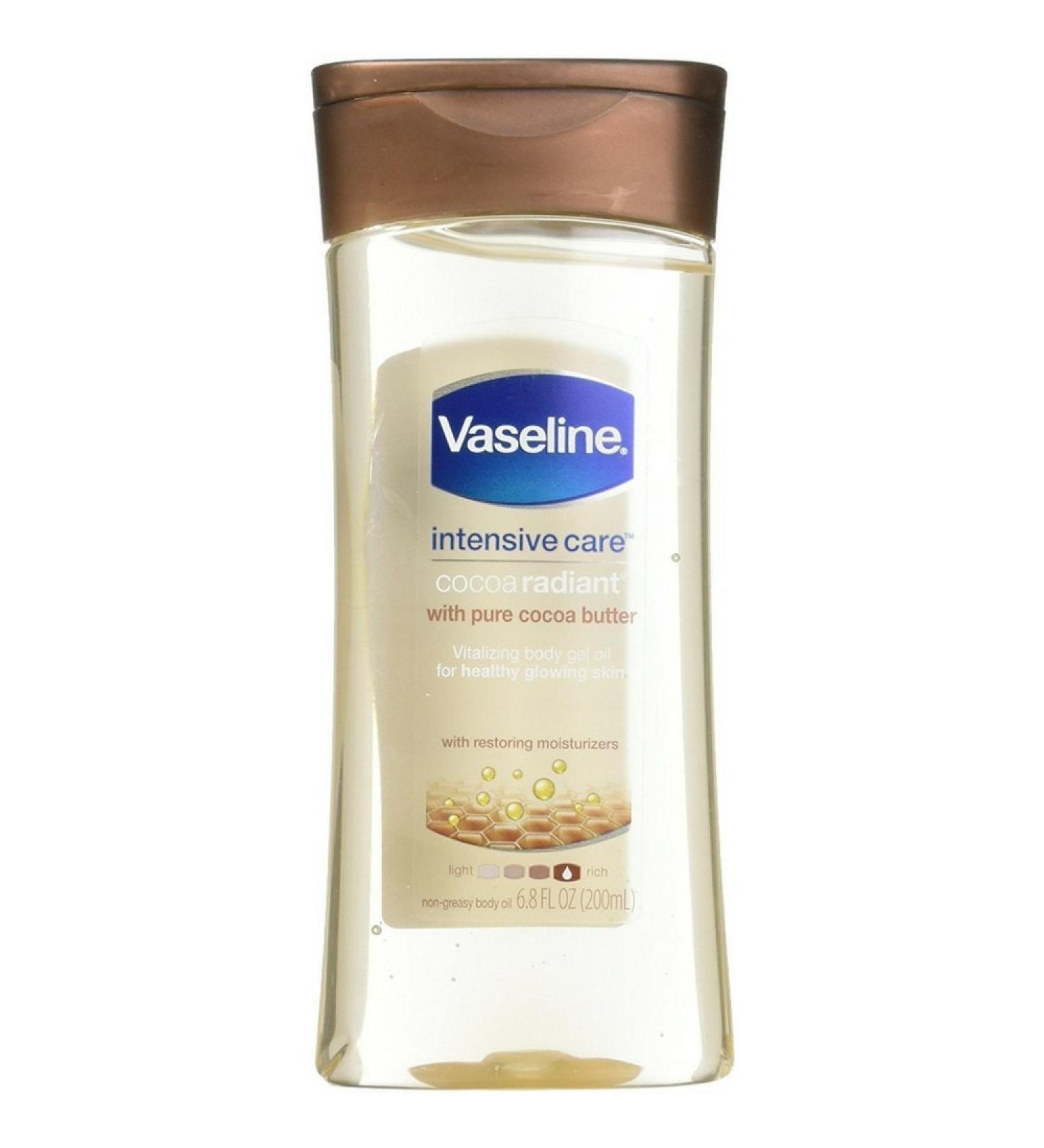 Vaseline Cocoa Butter Vitalizer Gel Body Oil 6.8 Ounce - 6 per case.
