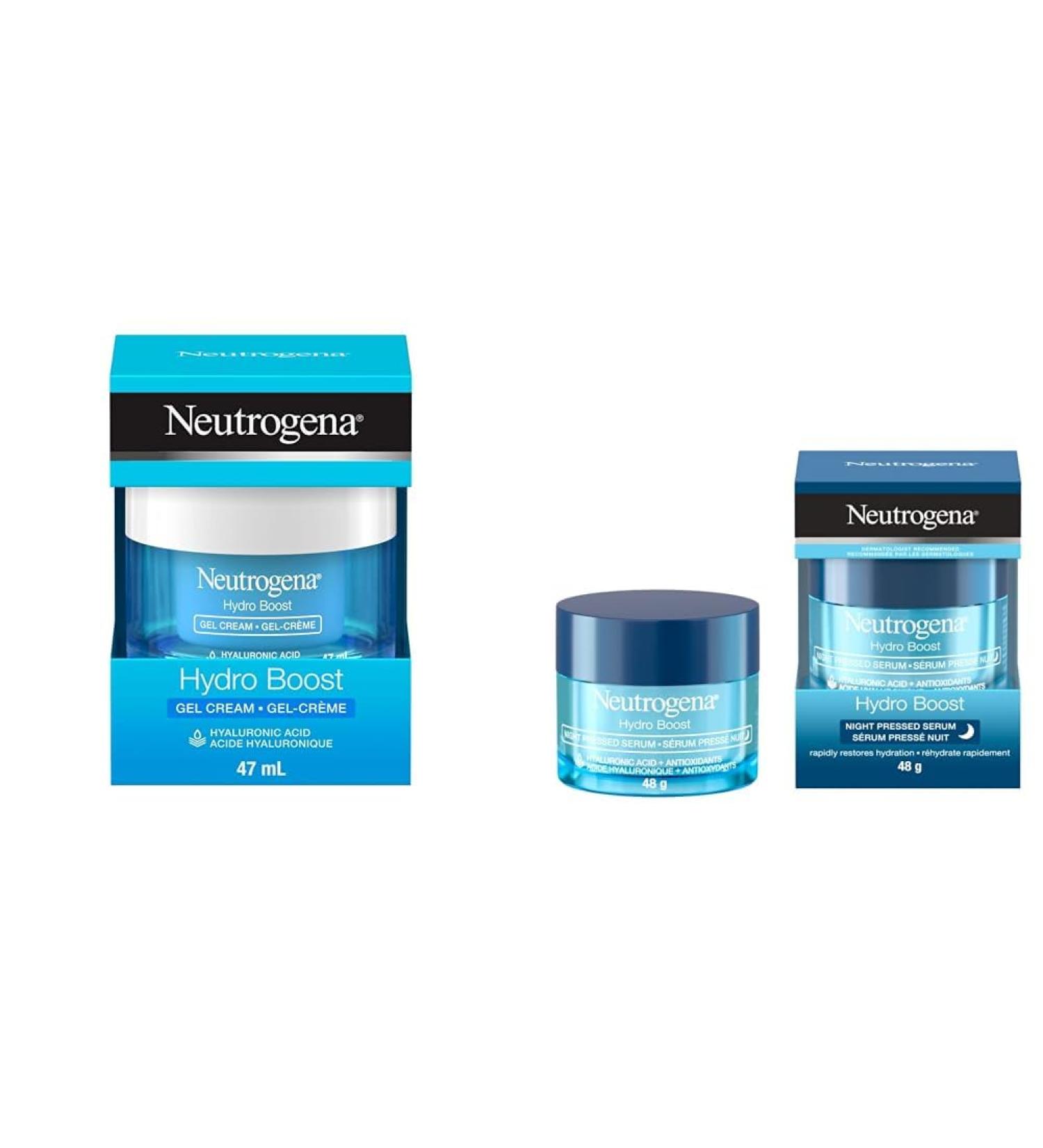 Neutrogena Hydro Boost Face Moisturizer with Hyaluronic Acid for Dry Skin Oil-Free & Moisturizer Neutrogena Hydro Boost Night Pressed Face Serum With Purified Hyaluronic Acid Old + Face Serum 48g - Buy Online on GoSupps.com