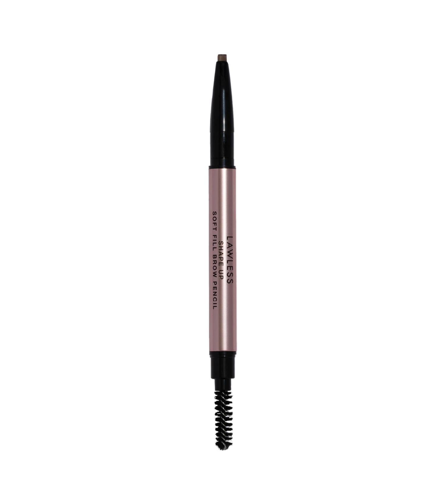 Lawless Soft Fill Brow Pencil - Pecan | Custom Oval Tip for Defined & Shaped Brows | Plush Spoolie for All-Day Natural Look - Shop Internationally - Buy Online on GoSupps.com