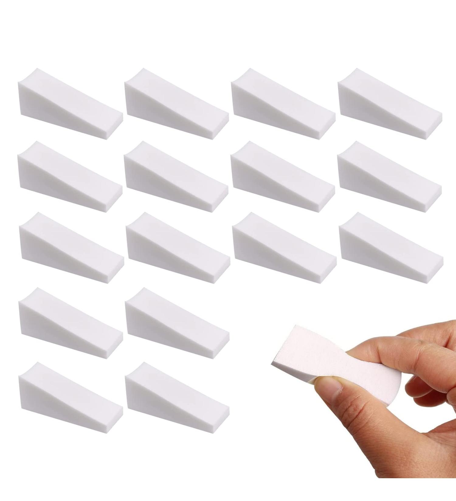 16pcs Nail Art Sponges Make Up Wedges Cosmetic Wedges Nail Art Sponges Triangle Shape Foundation Beauty Tool Triangle Make Up Sponges Cosmetic Sponge Wedges for Girls Women Beauty Tool(White) - Buy Online on GoSupps.com