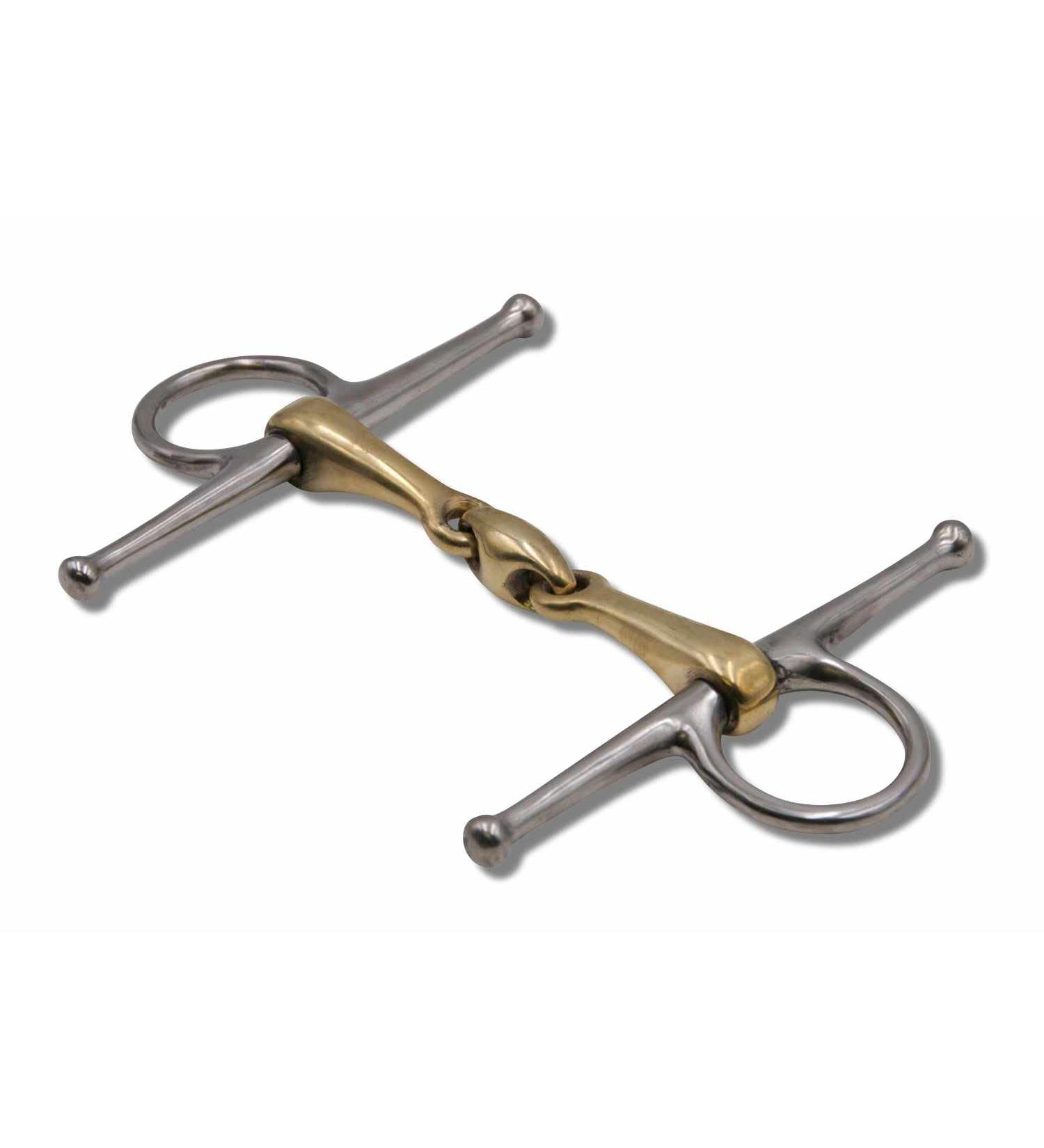 AMKA Double Jointed Argentan Full Cheek Snaffle Bit - 16 mm Gag Bit for Optimal Horse Control | International Shipping Available - Buy Online on GoSupps.com