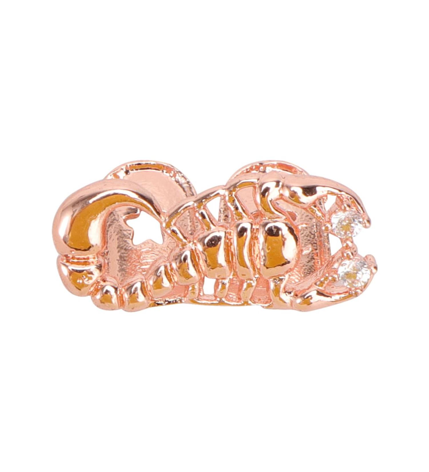 SEWOART 1pc Scorpion Single Braces Toy Grill Hip Hop Grills for Men Scorpion Shaped Man Fashion Set Golden 2X1cm - Buy Online on GoSupps.com