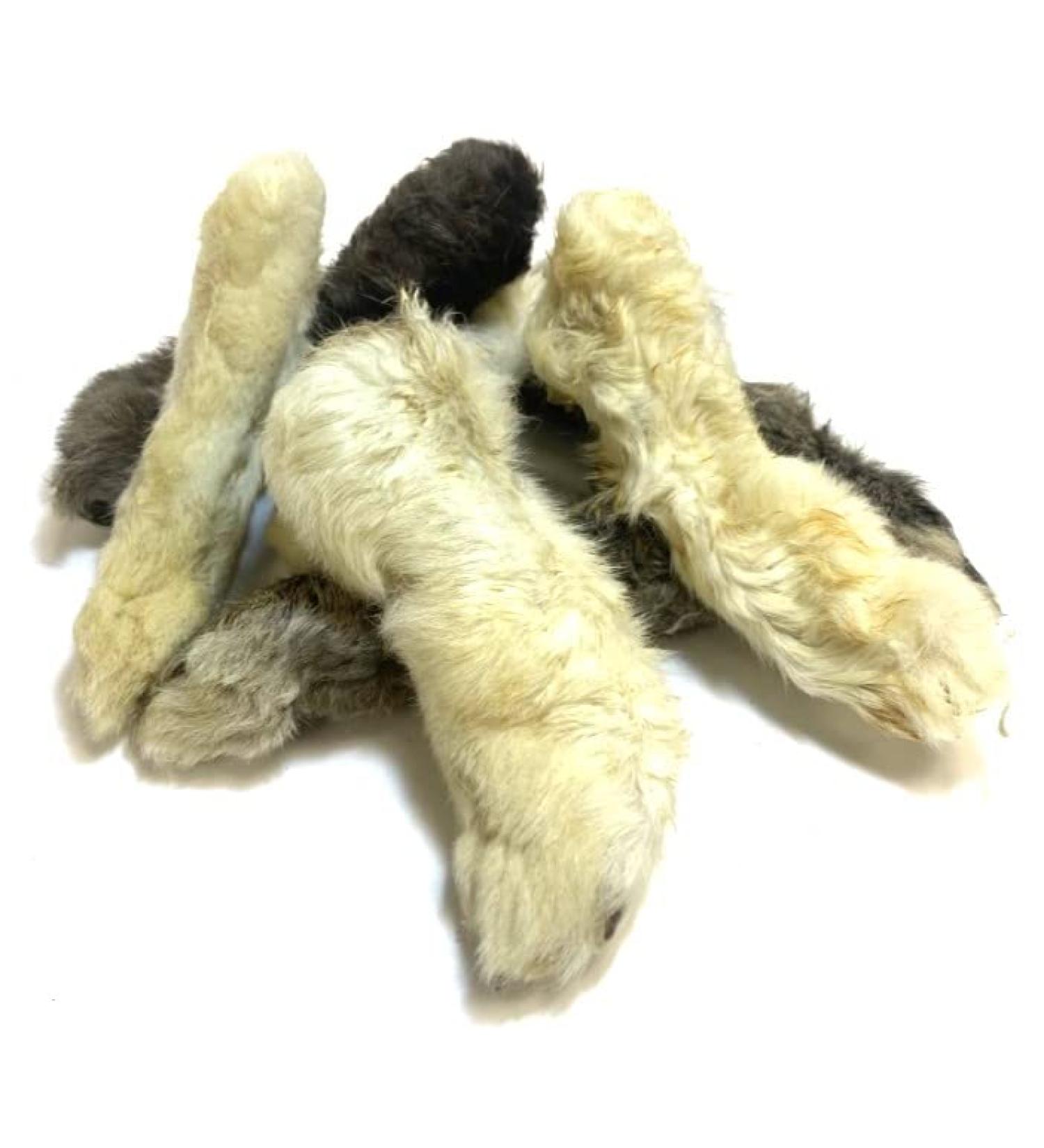 Rabbit Feet with Fur 2kg Natural Dog Treats Chews Hypoallergenic Hair (Great Alternative to Ears) - Buy Online on GoSupps.com