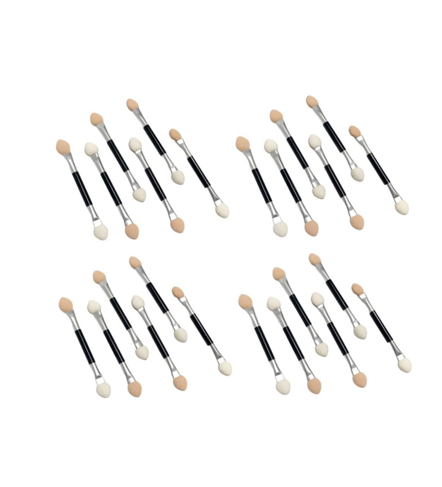 Mikinona 30pcs Women Eyeshadow Brush Double Head Eyeshadow Sponge Cosmetic Brush Kit Face Blush - Buy Online on GoSupps.com