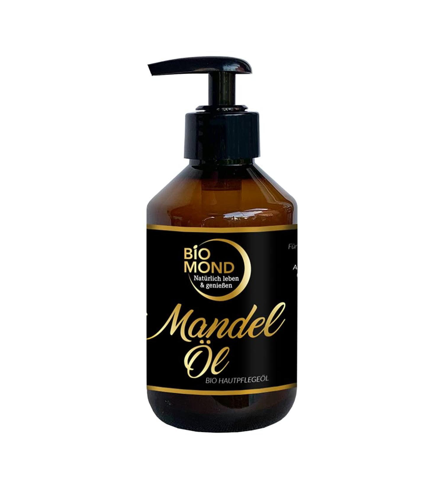 Buy Organic Almond Oil - 200ml Cold Pressed Massage & Facial Oil | Vegan & Certified Organic - Biomond - Buy Online on GoSupps.com