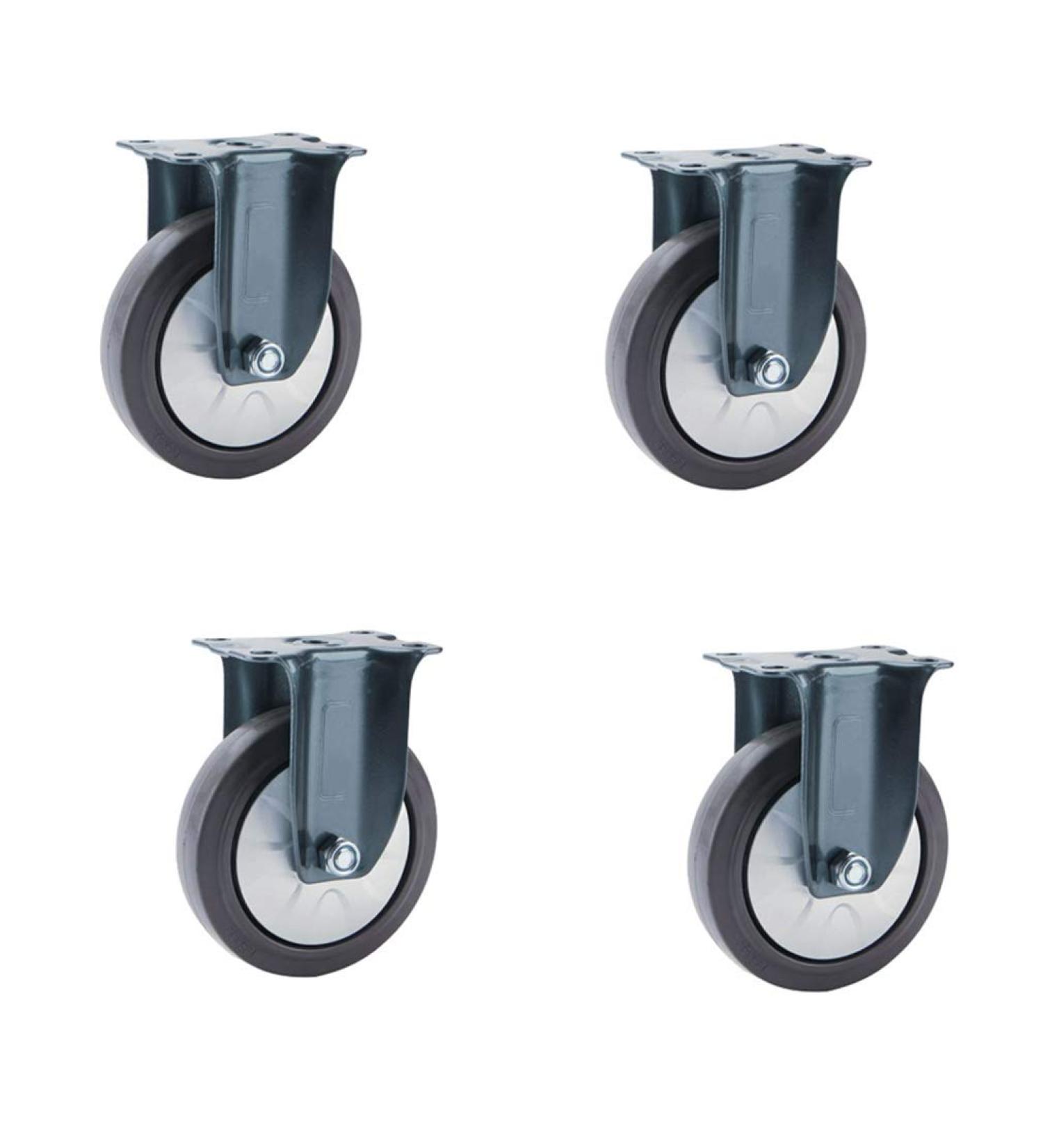 Threaded Shaft Swivel Castors Ball Castors Set of 4 Safety Dual Locking No Noise Wheel Royal Blue Anti-Rust Coating Process with Top Plate & Bearing Heavy Duty(Fixed 3in/75mm) 3in/75mm Fixed - Buy Online on GoSupps.com