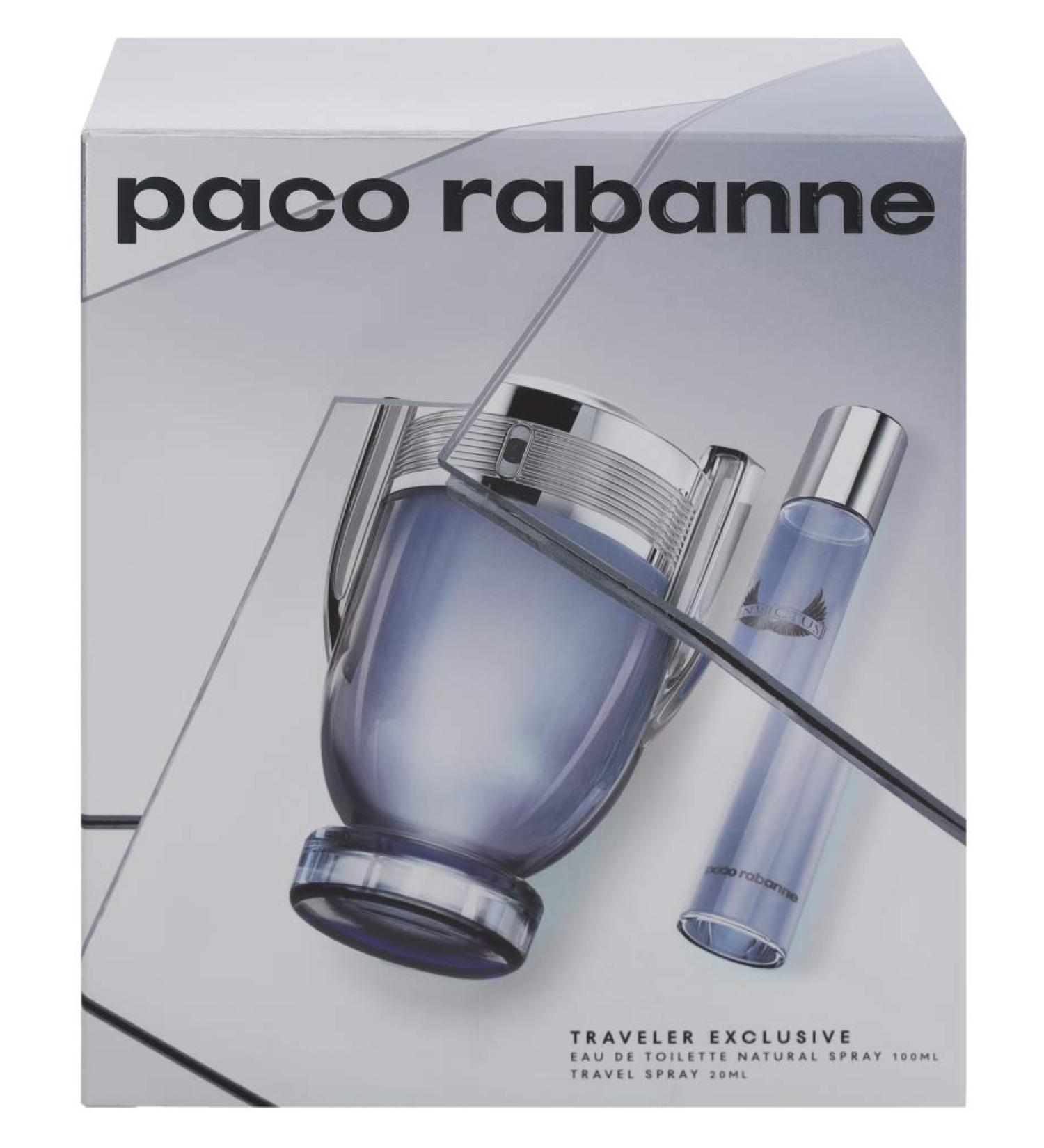 Paco Rabanne Invictus Men 2 Pc Gift Set 3.4oz EDT Spray 0.68oz EDT Spray - Buy Online on GoSupps.com