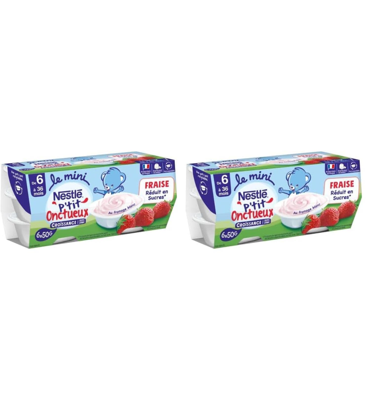 P'tit onctueux Croissance mini Fraise - d s 6 mois - 6 x 50g (Lot de 2) 6x50g (Lot de 2) - Buy Online on GoSupps.com