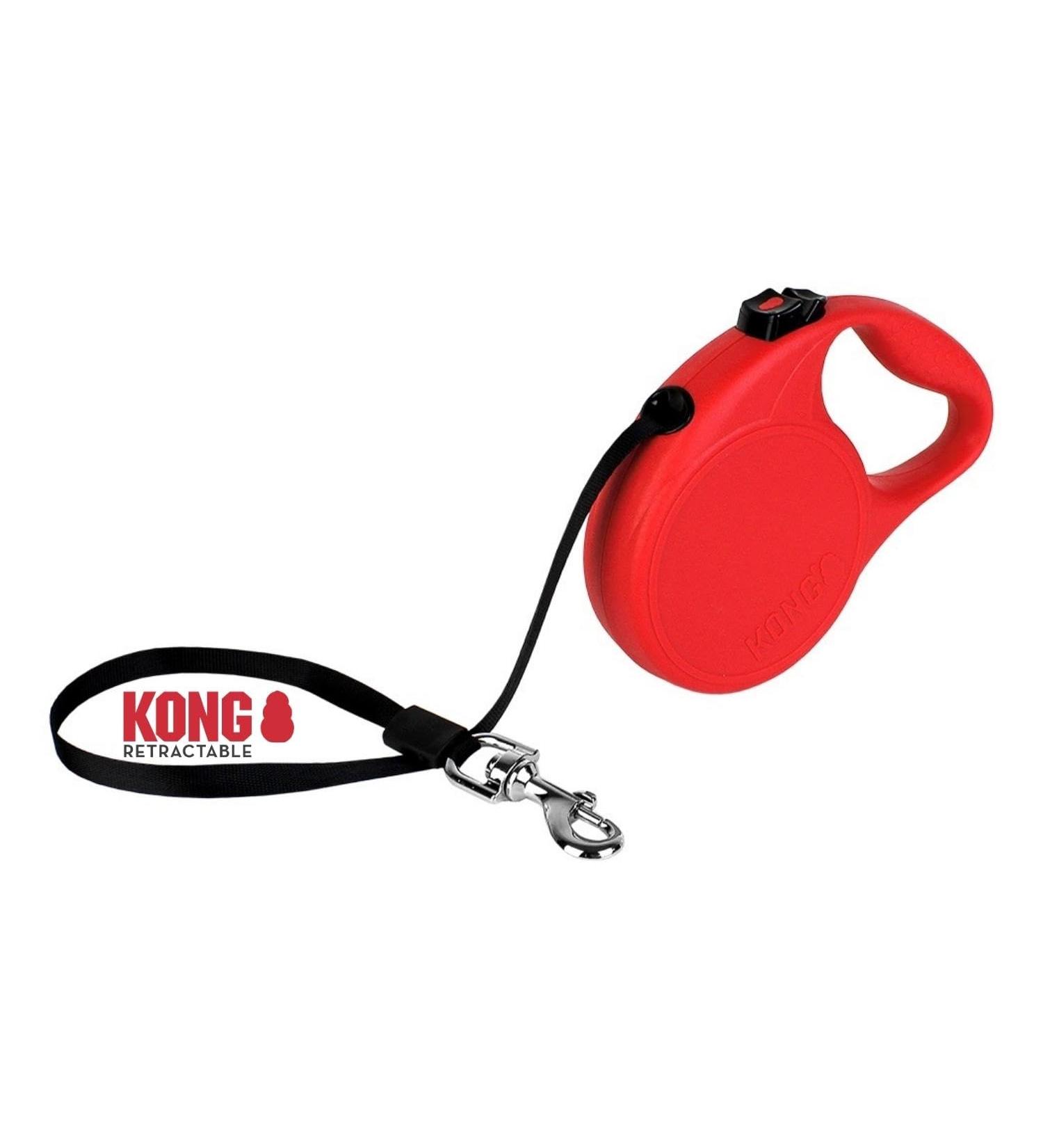 Buy High-Quality 5m Cong Roll-Out Dog Leash for Medium Dogs - Red Light & Compact with Break & Lock System - Buy Online on GoSupps.com