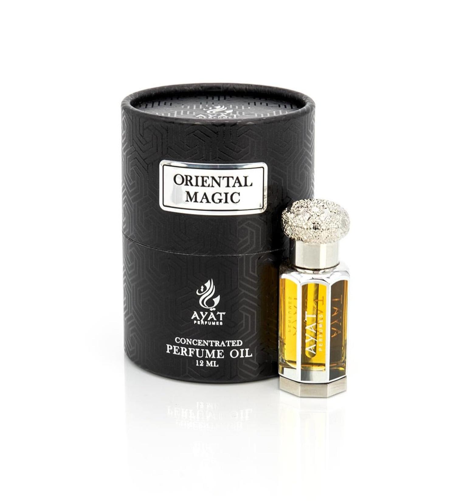 AYAT PERFUMES Perfume Extract 12ml | Pretty Bottle Packaged in an Elegant Box | Alcohol-Free Unisex Attar | Long Lasting Fragrance Oil | Arabian scent Made Designed in Dubai (Oriental Magic) - Buy Online on GoSupps.com