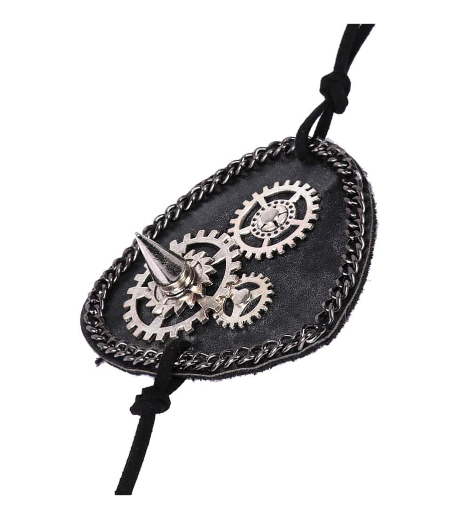 FOMIYES Gear Clock Prom Props Decoration Eye Mask Single Eye Mask Decor Blindfold Masquerade Eye Mask Eye Patch Apparel Punk M Black - Buy Online on GoSupps.com