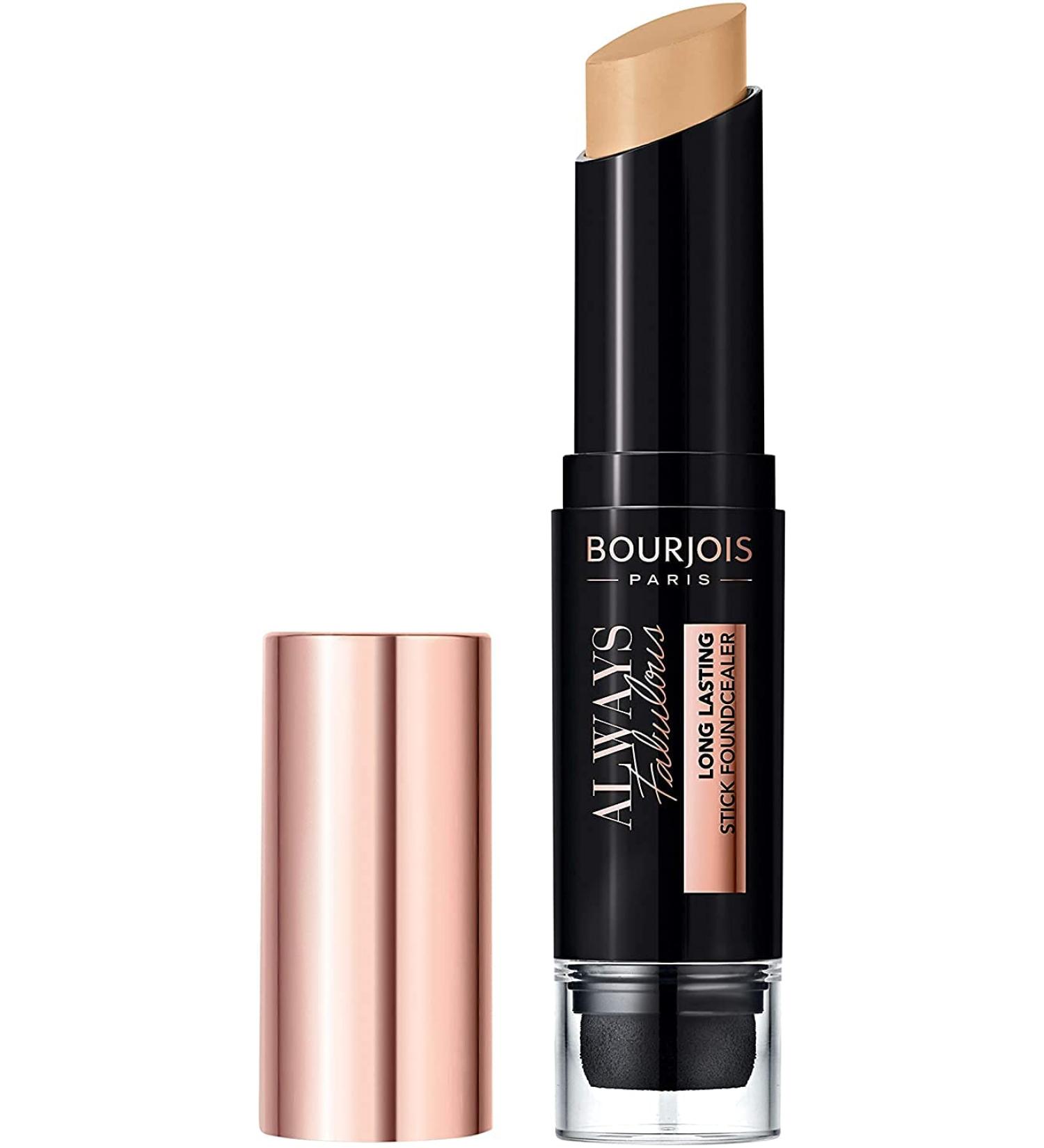 Bourjois Always Fabulous 24 Hour 2-in-1 Foundation and Concealer Stick with Blender - 410 Golden Beige | Pack of 1 - Buy Online on GoSupps.com