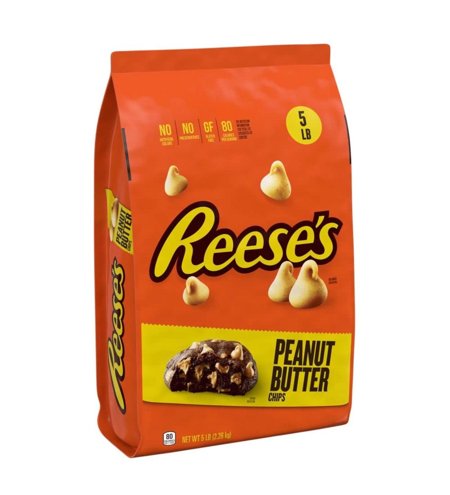 Hershey Baking Chips Bulk 5 Lbs. Great for Baking Ice-Cream Toppings Snack Mixes and More! (Peanut Butter Chips 5 Lbs.) Peanut Butter Chips 5 Lbs. - Buy Online on GoSupps.com