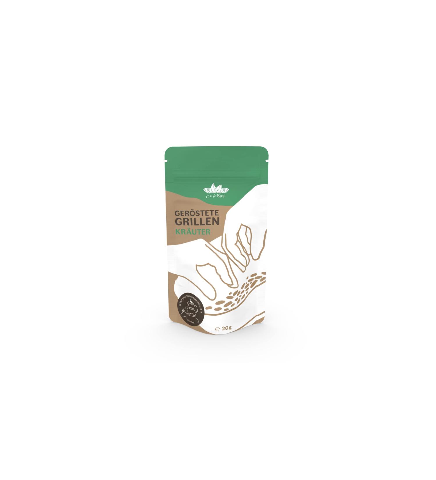 Entosus Dried & Roasted Barbecue Snacks - Crunchy Herb Flavor Sustainable Insect Protein 20g Pack Ideal for Grilling & Cooking | Healthy Snack Alternative - Buy Online on GoSupps.com